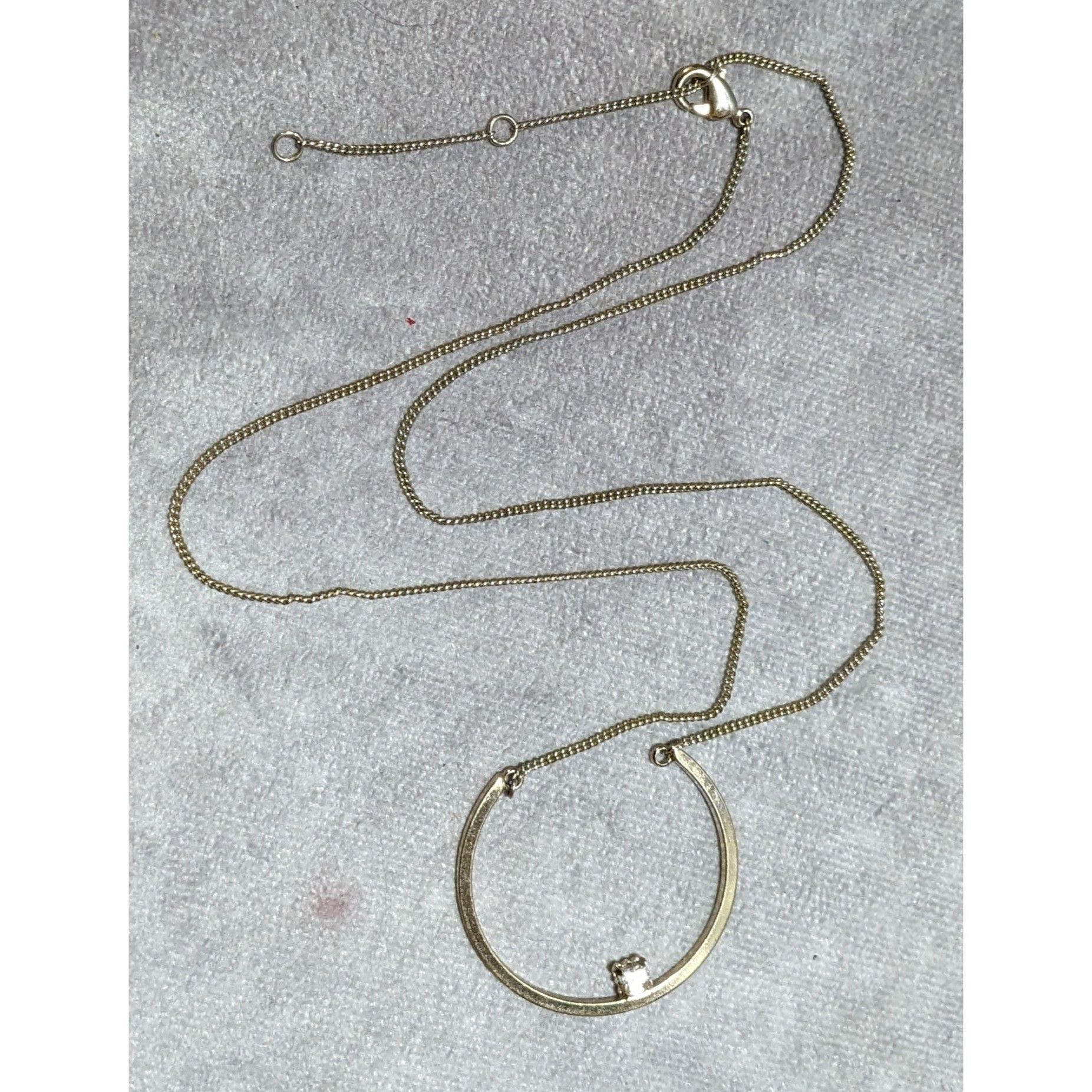 Other Retro Chic Gold Open Circle Gem Necklace Size ONE SIZE - 10 Thumbnail