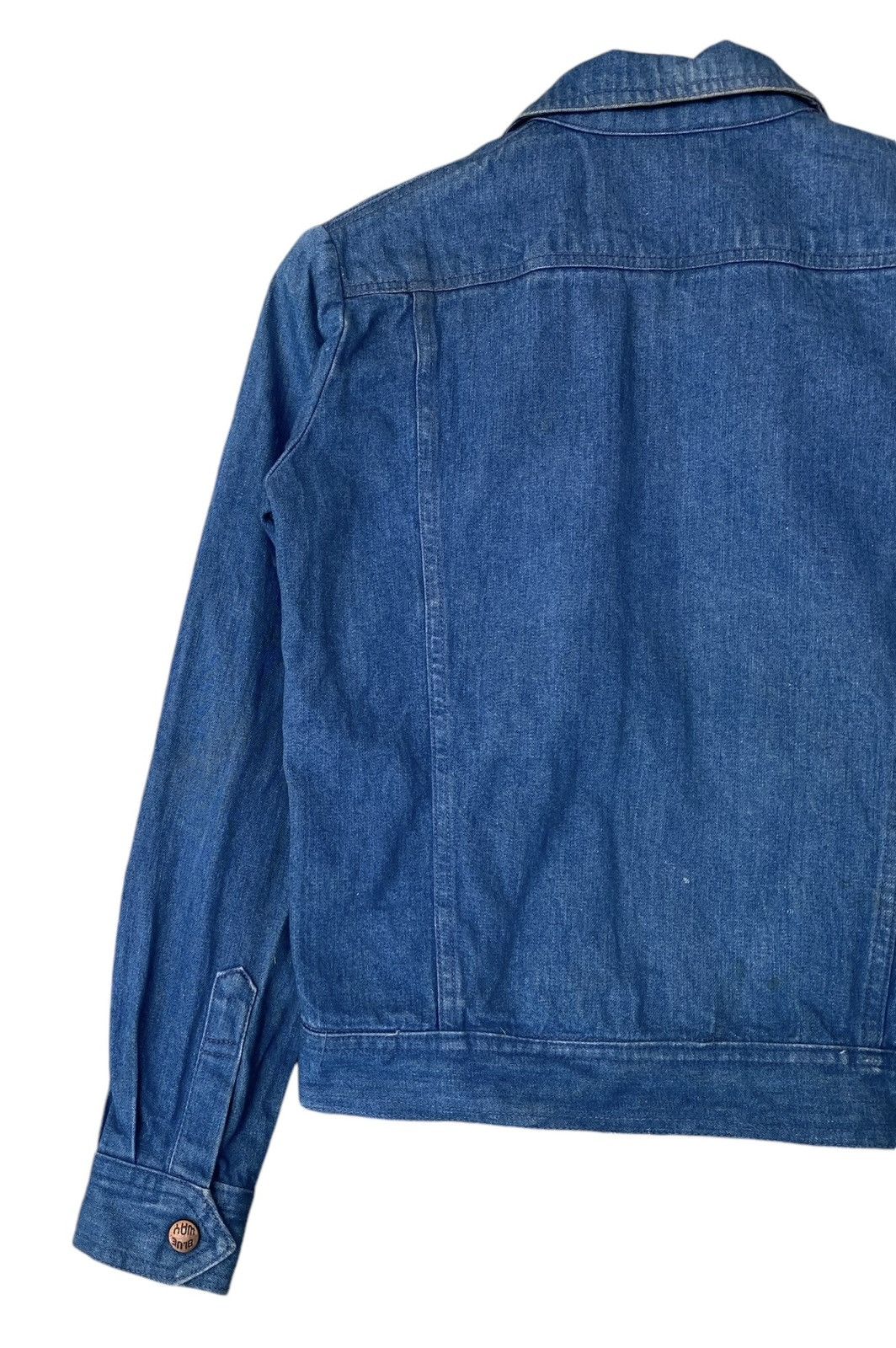 Vintage Vintage BLUE WAY Boys Denim Jacket Button Size US XXS / EU 40 - 11 Thumbnail