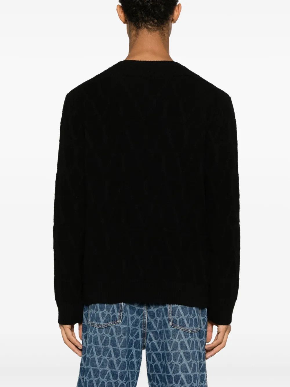 Valentino o1y0525 Crewneck Sweater in Black Size US M / EU 48-50 / 2 - 4 Thumbnail