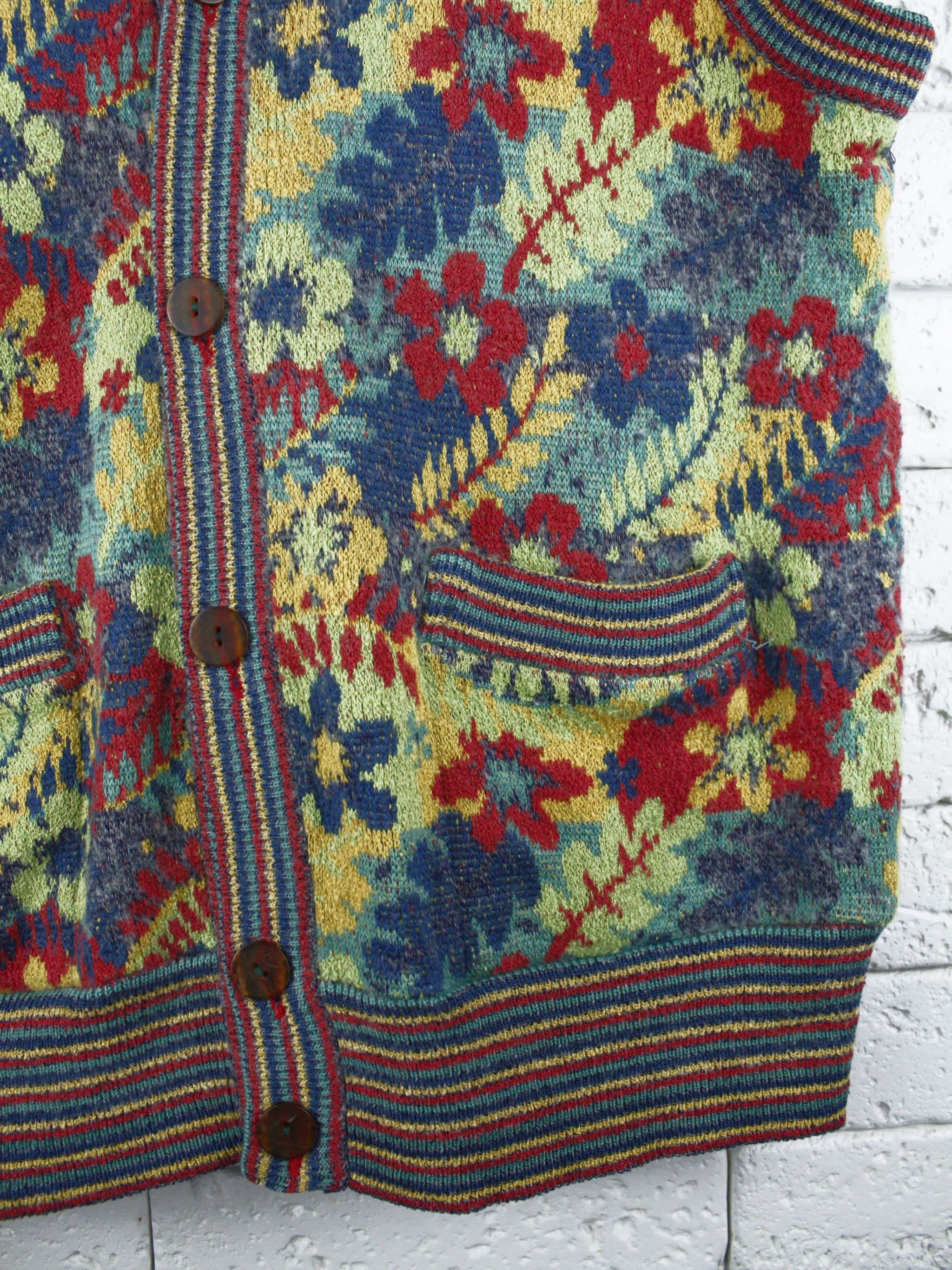 Missoni Missoni Vest Cardigan Geometric Knit Vintage Size S / US 4 / IT 40 - 5 Thumbnail