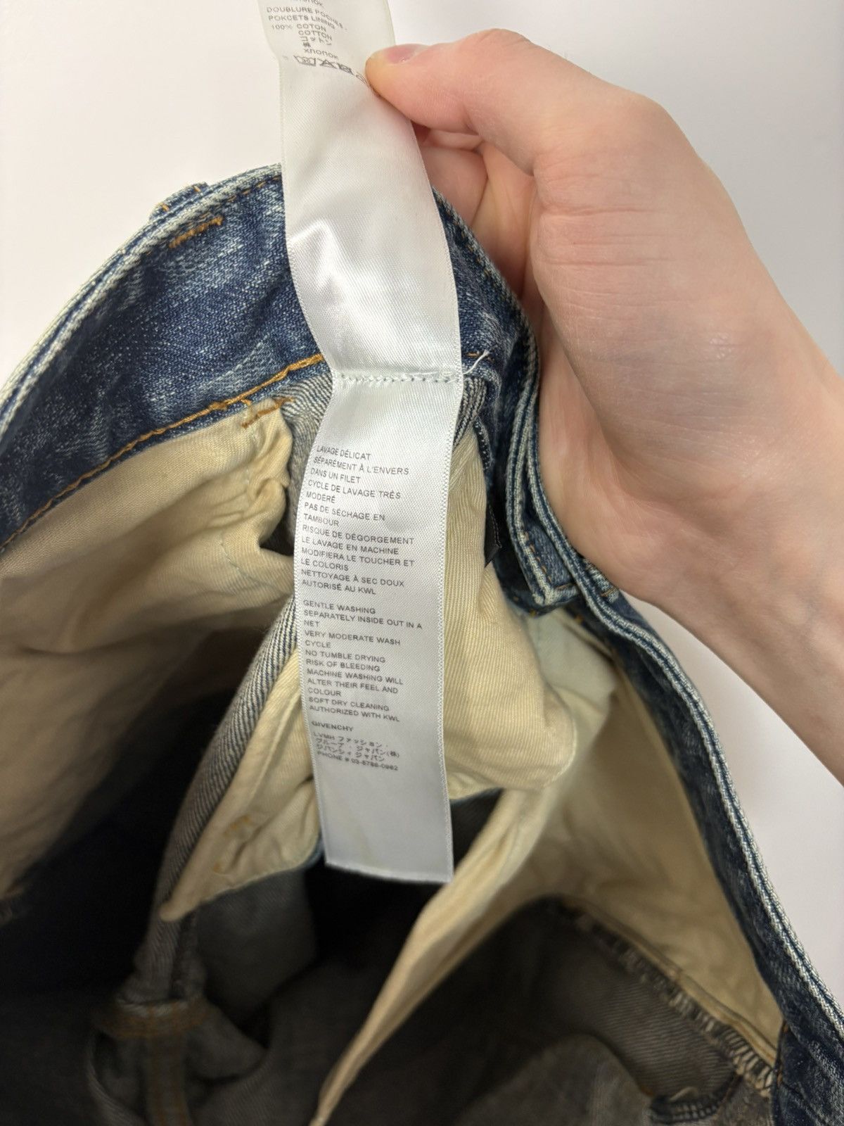 Givenchy Givenchy Light Wash Slim Fit Denim Jeans Luxury Designer Size US 30 / EU 46 - 20 Thumbnail