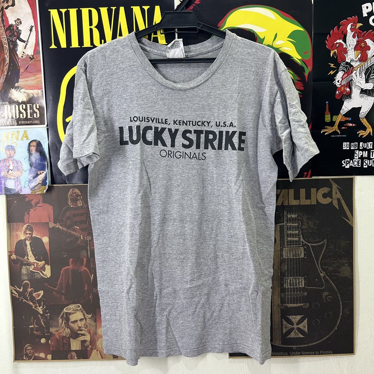 Vintage Vintage Lucky Strike 80s Single Stitches T-Shirt Size US S / EU 44-46 / 1 - 1 Thumbnail