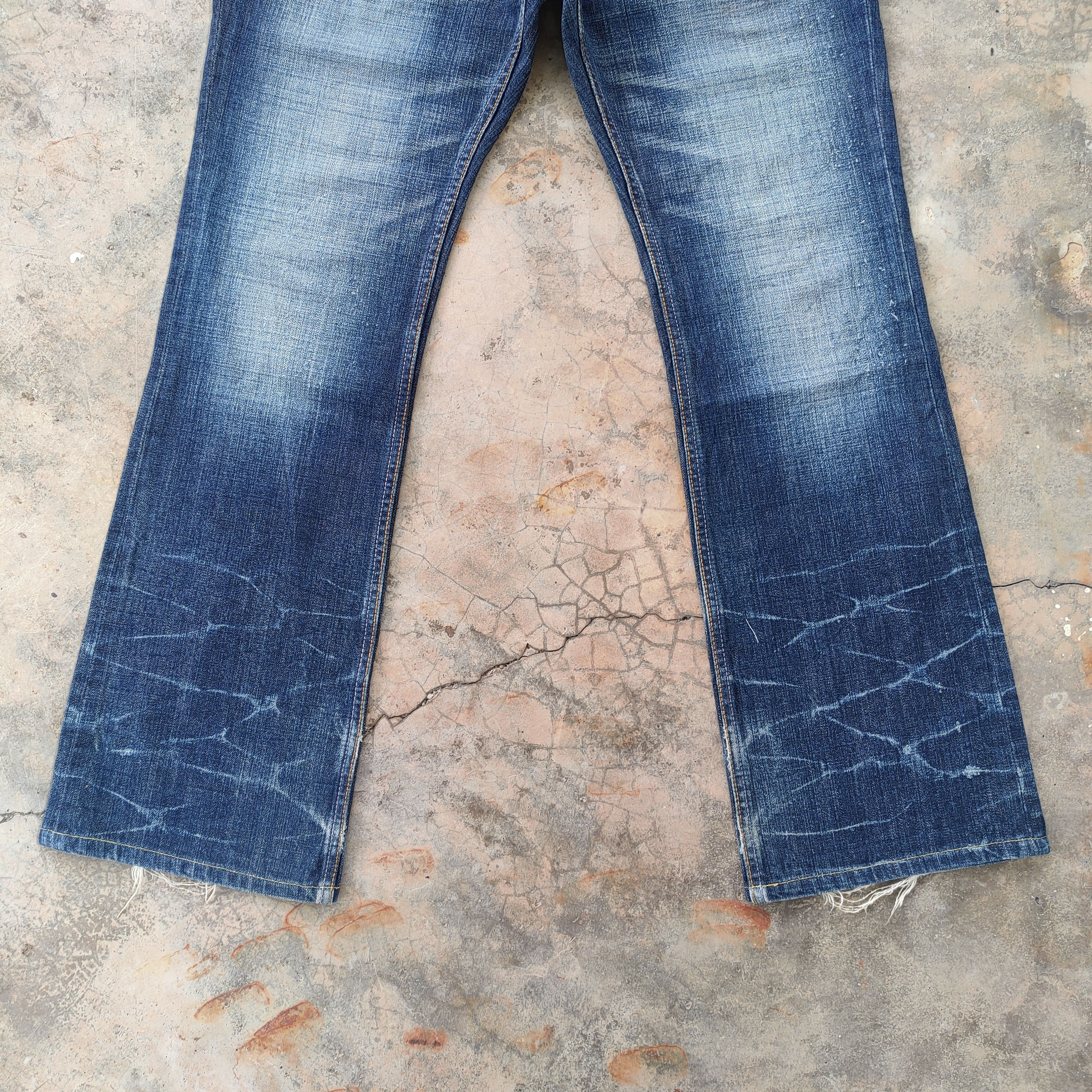 Japanese Brand VINTAGE FLASH REPORT BOOTCUT FLARE JEANS DENIM PANTS Size US 33 - 3 Thumbnail