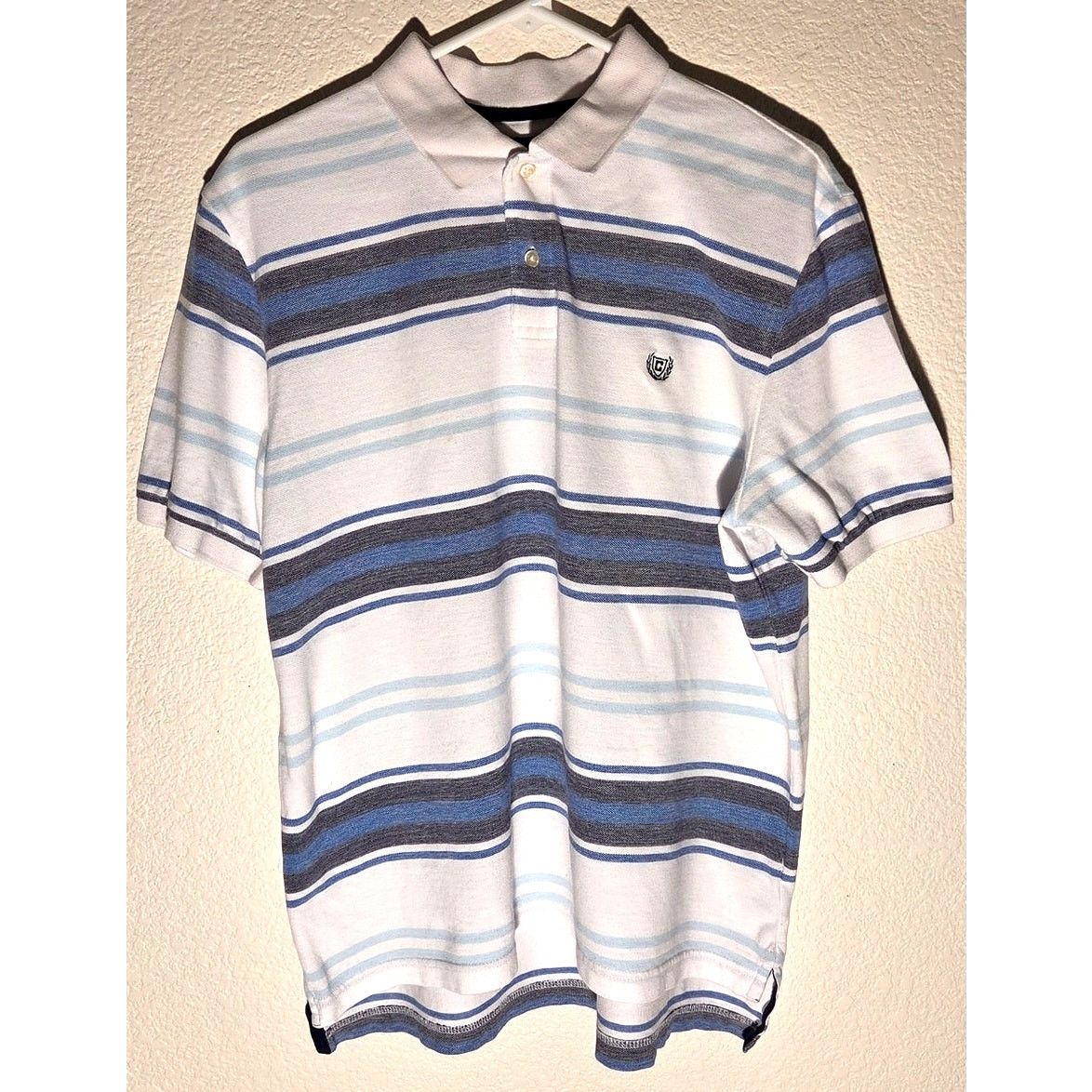 Chaps CHAPS Natural Stretch Striped Polo Shirt - Men's Large Size US L / EU 52-54 / 3 - 2 Thumbnail