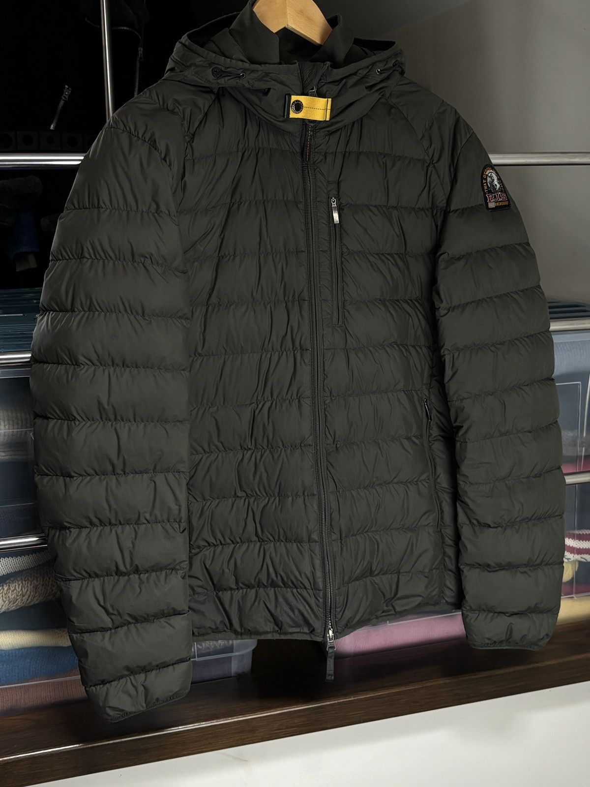 Parajumpers Parajumpers Khaki Hooded Down Puffer Outdoor Jacket Size US L / EU 52-54 / 3 - 2 Thumbnail