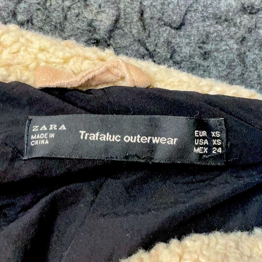 Zara Size Xs Zara Fleece/Sherpa coat Traufuluc outerwear Size XS / US 0-2 / IT 36-38 - 3 Thumbnail