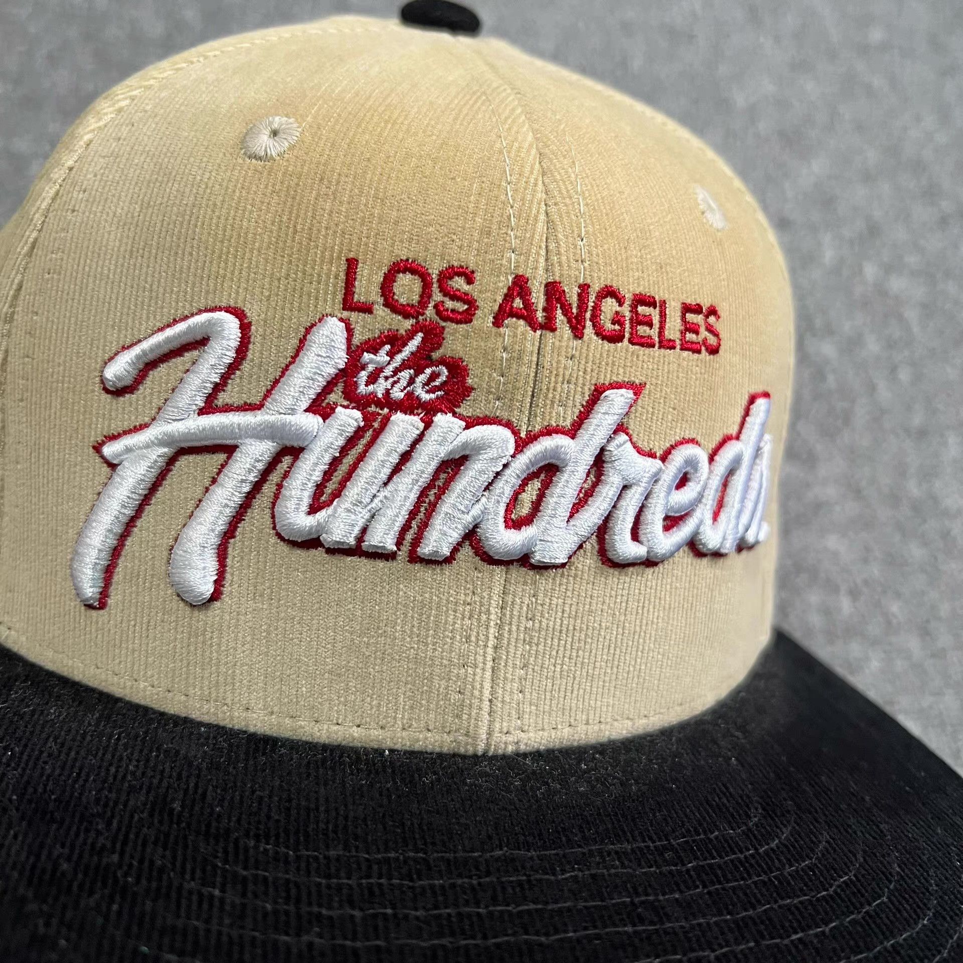 The Hundreds The Hundreds Bomb Embroidered Corduroy Baseball Cap Q7 Size ONE SIZE - 3 Thumbnail