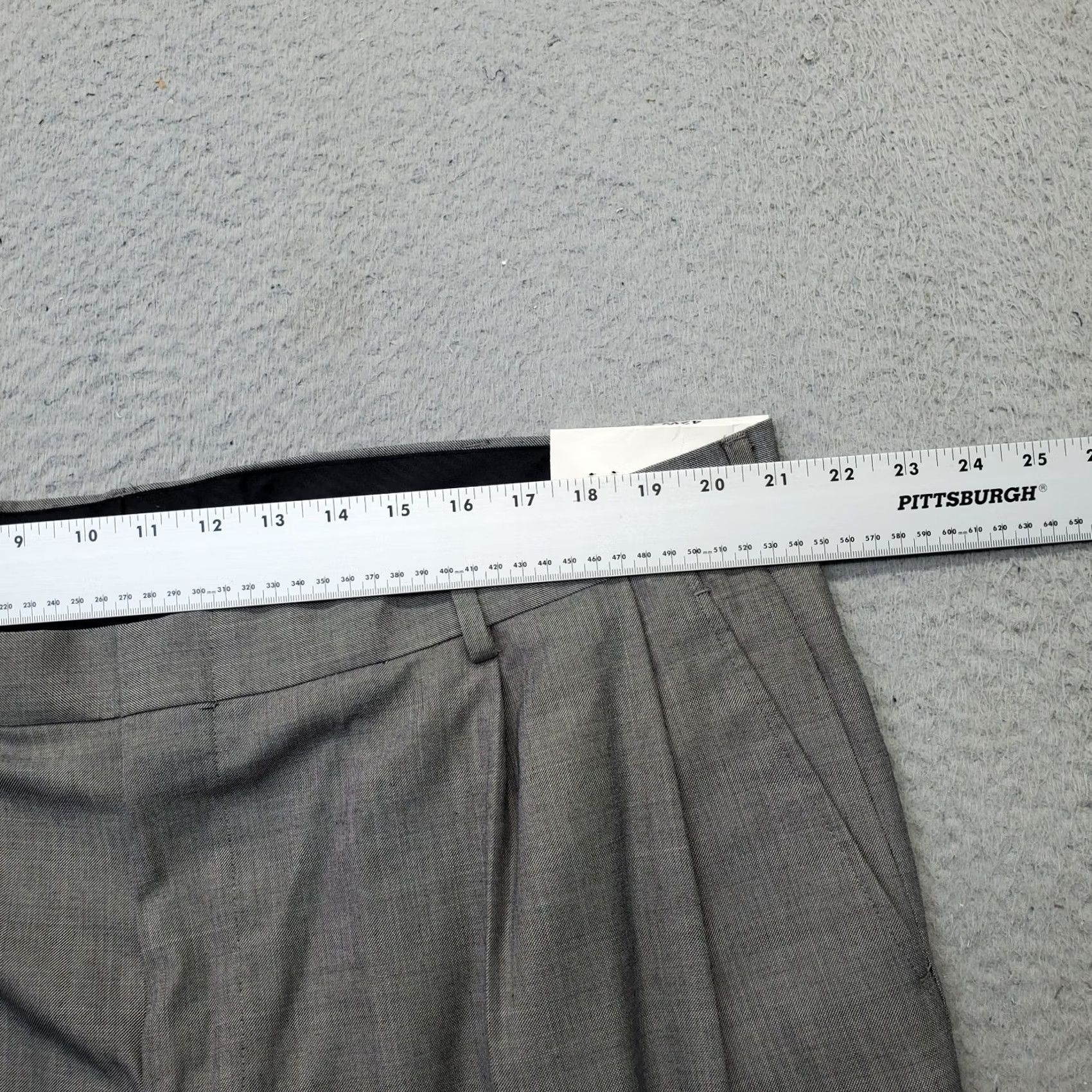 Dockers Dockers Mens Dress Pant Gray 42x30 Pleated Low Waist Regular Fit Straight Cuffed Pants Size US 42 / EU 58 - 6 Thumbnail