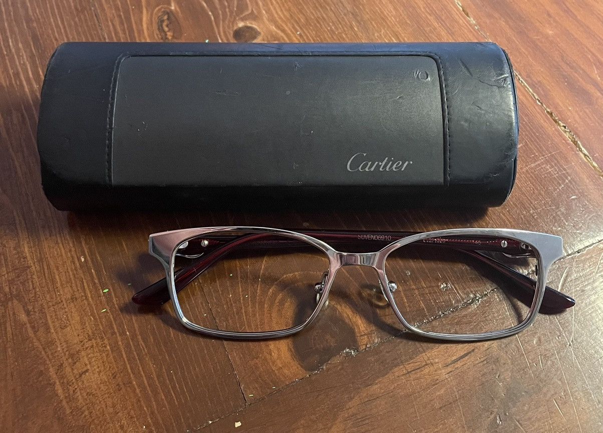 Cartier Cartier 145 metal acetate frame sunglasses Size ONE SIZE - 9 Thumbnail