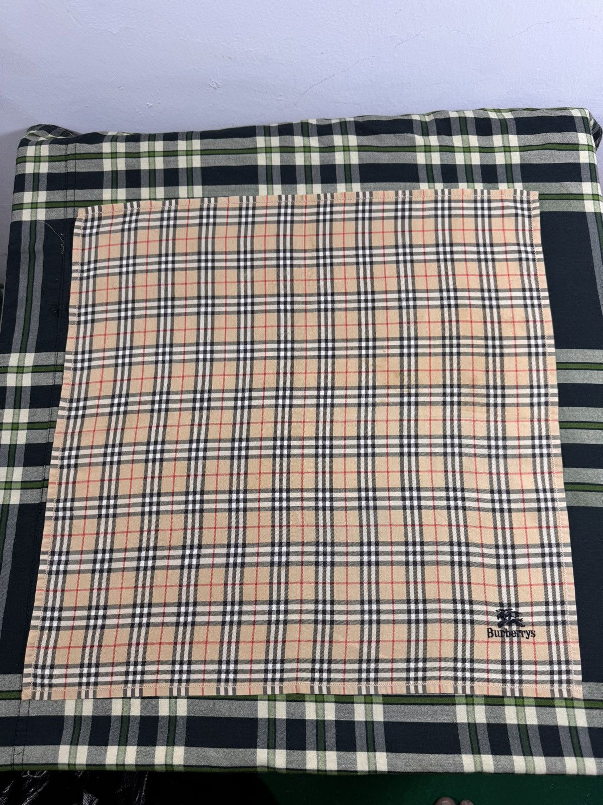 Burberry Burberrys Vintage Checkered Handkerchief Size ONE SIZE - 6 Thumbnail
