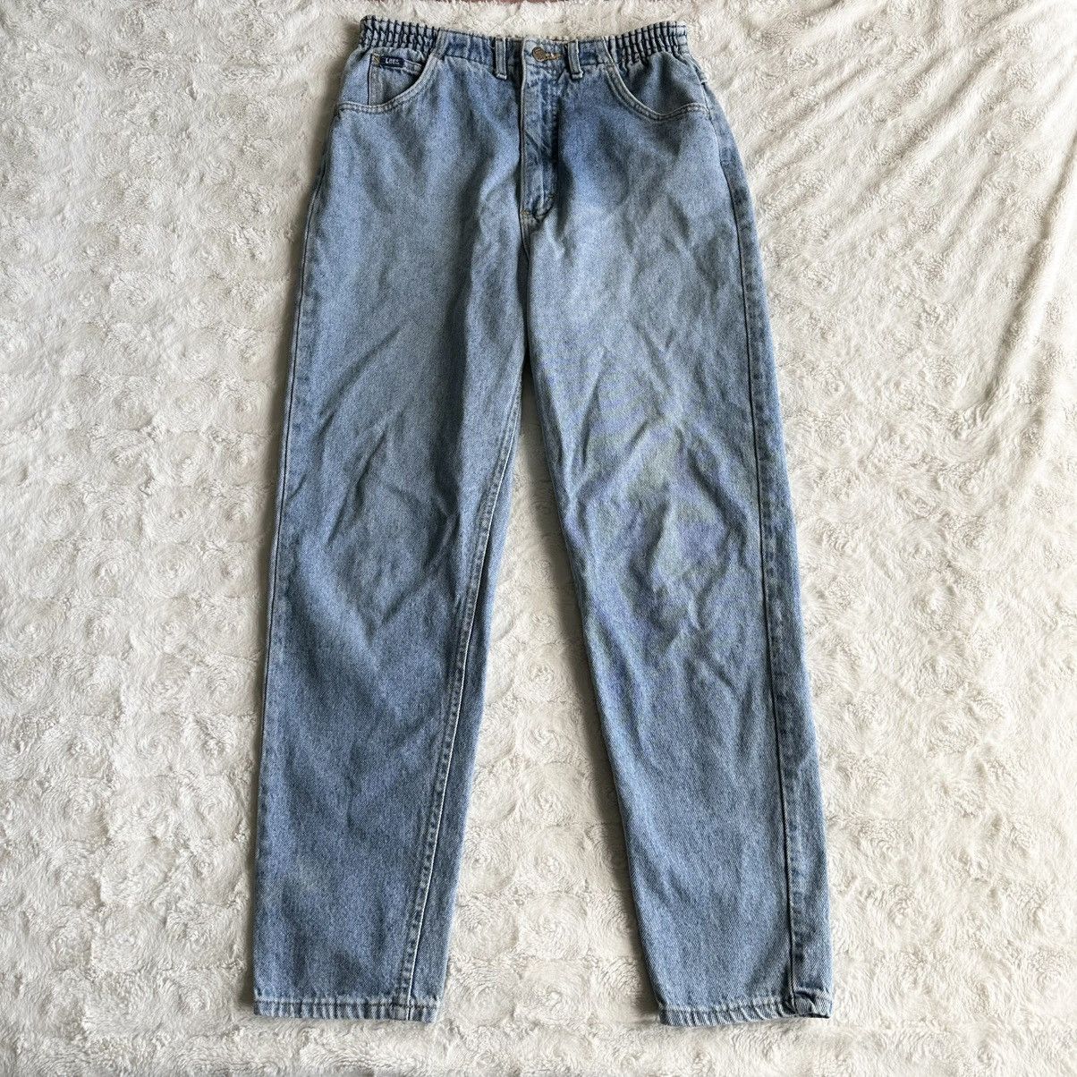Lee Vintage Lee Jeans Womens 12 (30x30) Blue Vtg Bare Back Faded Size 30" / US 8 / IT 44 - 2 Thumbnail