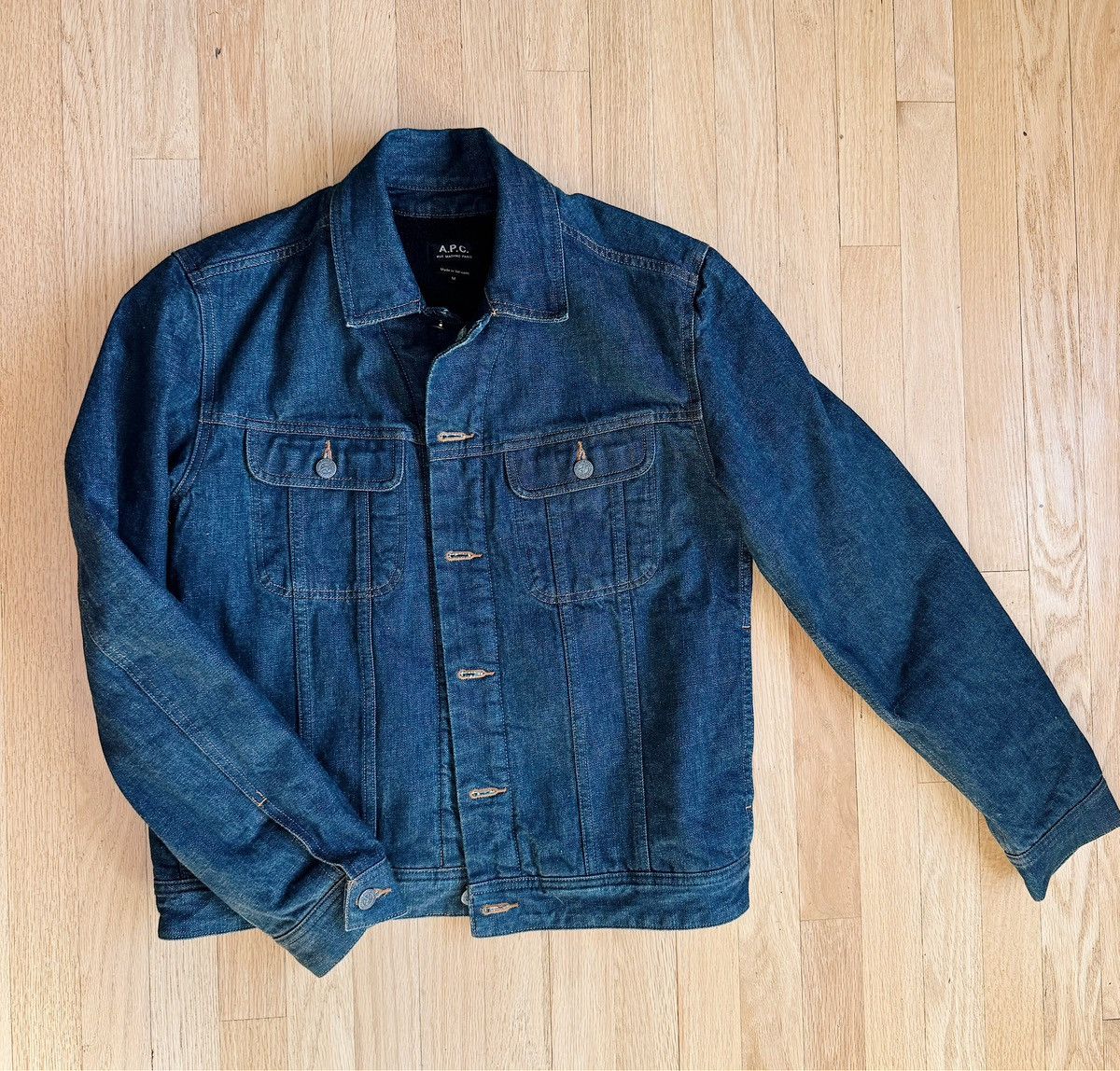 A.P.C. A.P.C. Type III Denim Sherpa Jacket Size US M / EU 48-50 / 2 - 1 Thumbnail