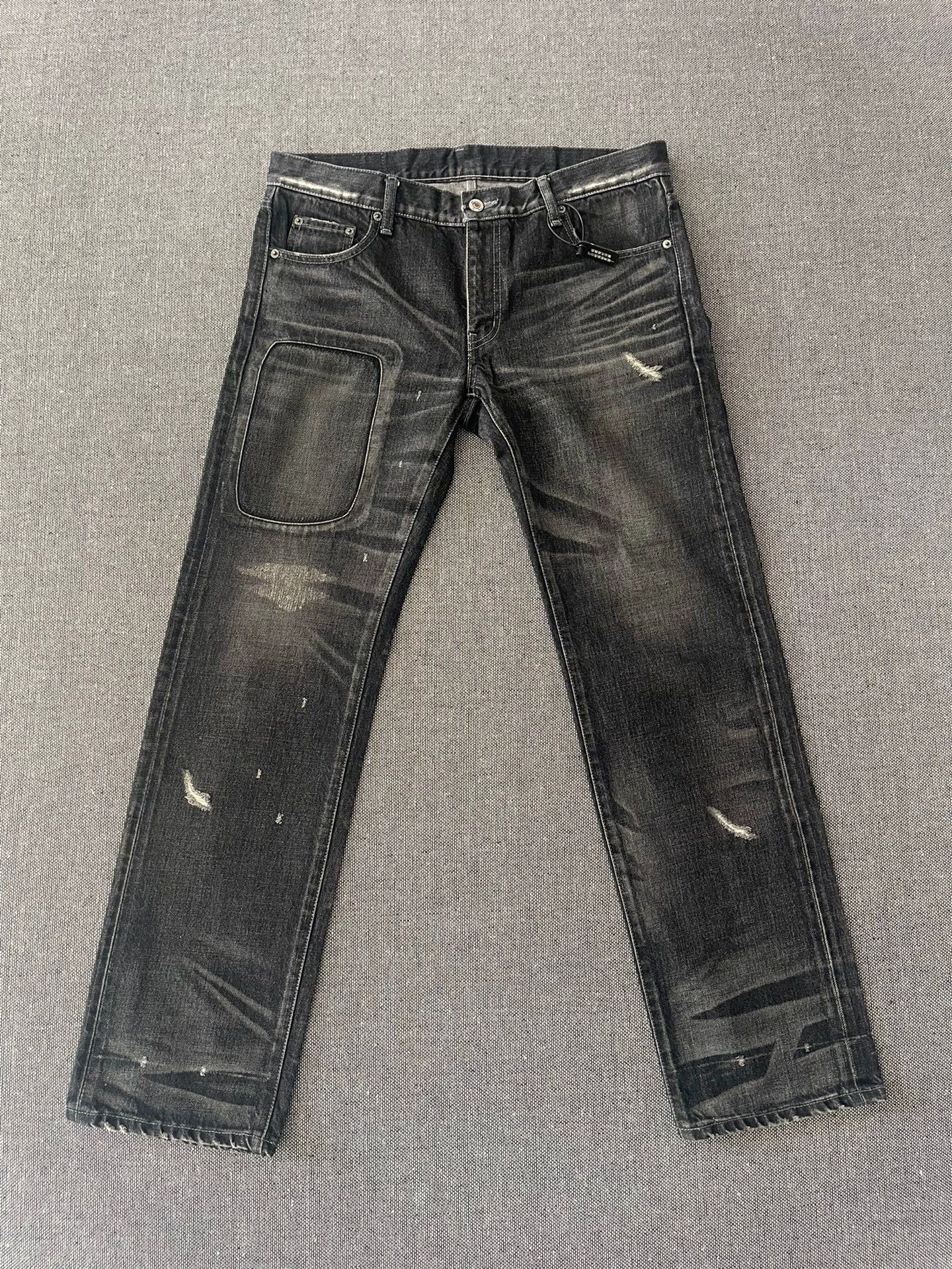 Neighborhood Neighborhood 05aw Lightning Wash Slim Straight Jeans L 9.8 Size US 34 / EU 50 - 2 Thumbnail