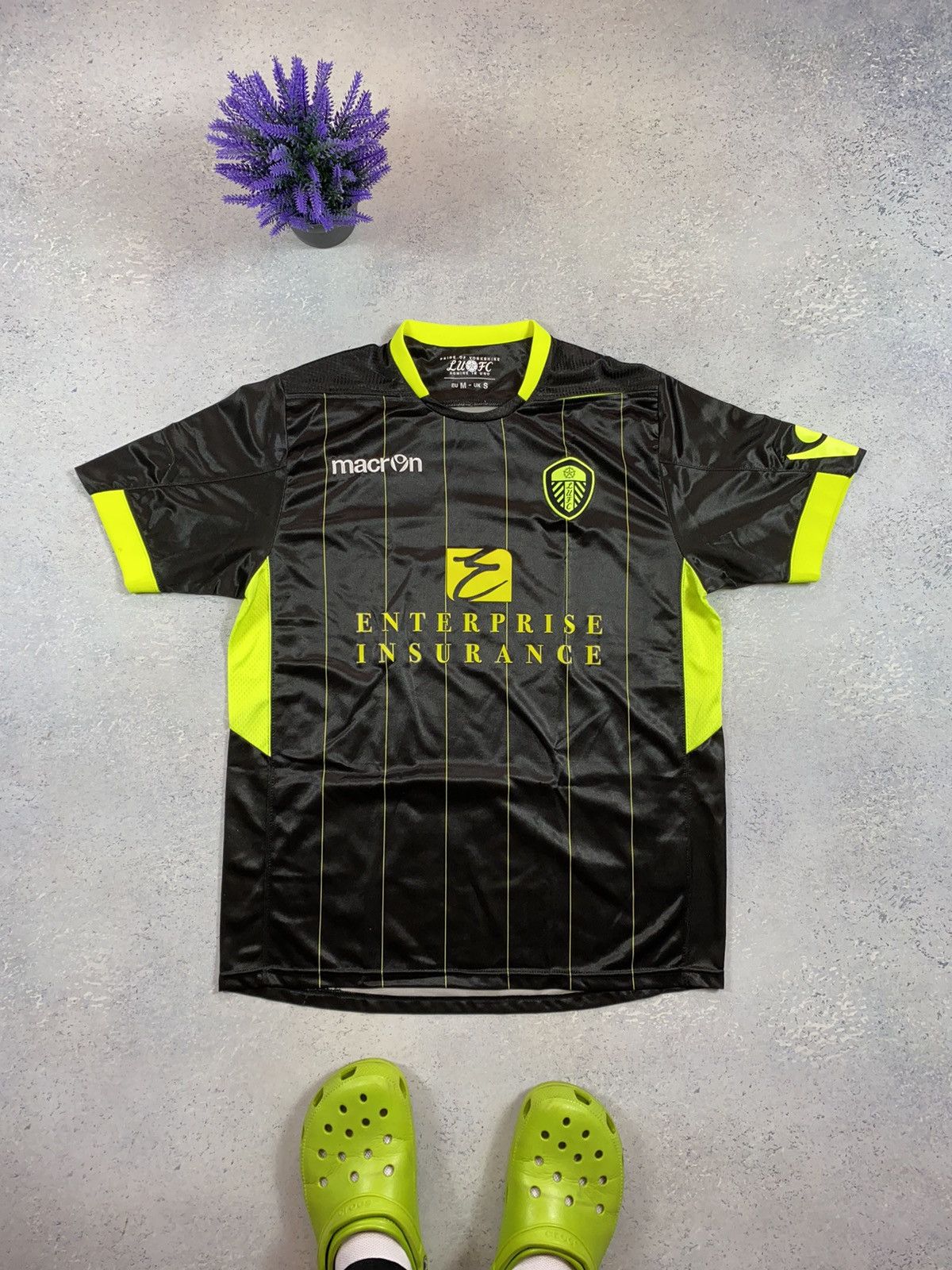 Macron Leeds United 2012 2013 Away Soccer Jersey Football Shirt Size US M / EU 48-50 / 2 - 2 Thumbnail