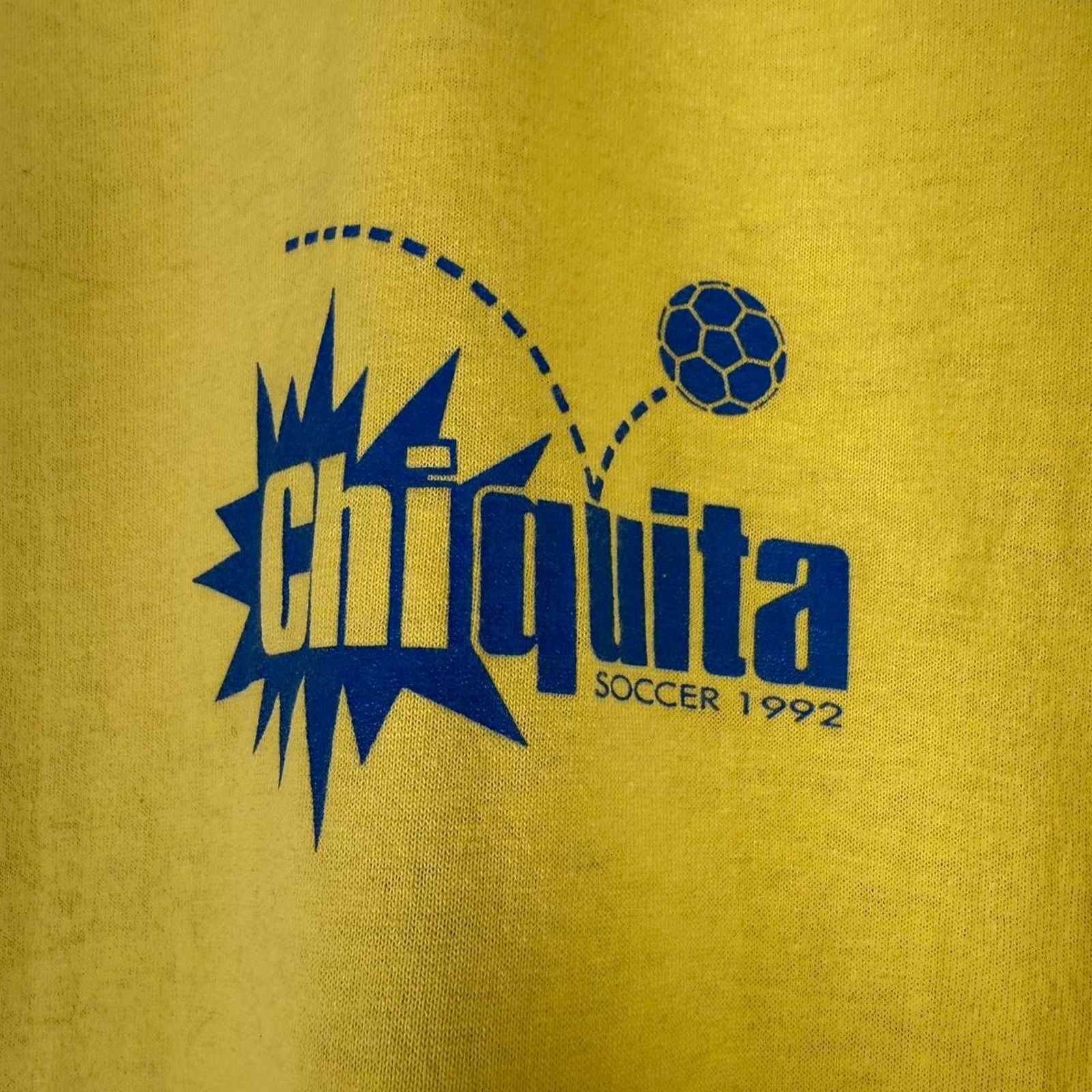 Vintage Vintage 1992 Chiquita Bananas Soccer T-Shirt streetwear Size US XL / EU 56 / 4 - 4 Thumbnail