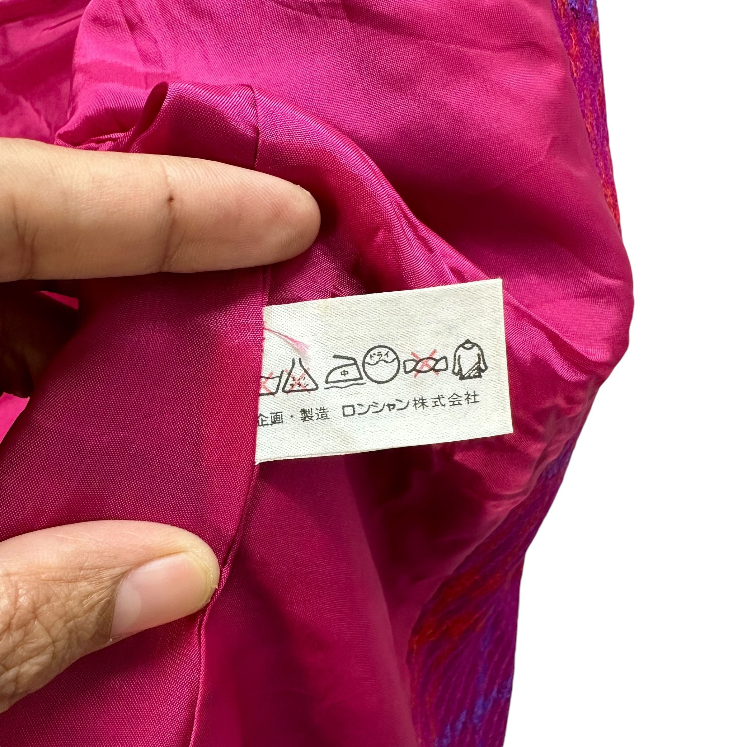 Longchamp KIRA LONGCHAMP Purple Check Crop Jacket #A54-1248 Size M / US 6-8 / IT 42-44 - 9 Thumbnail