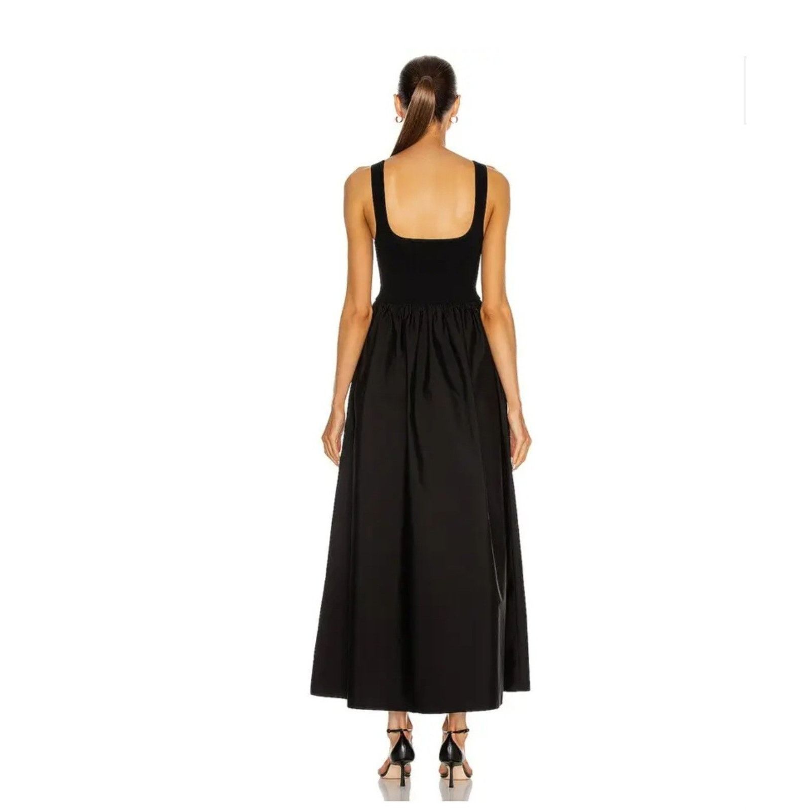 Matteau MATTEAU Knit And Cotton Maxi Black Classic Dress $620 10 Size L / US 10 / IT 46 - 5 Thumbnail