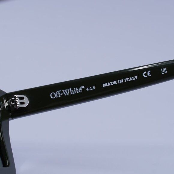 Off-White Off-White OERI142 WINDSOR 5655 Sunglasses Green Square Frame Size ONE SIZE - 7 Thumbnail