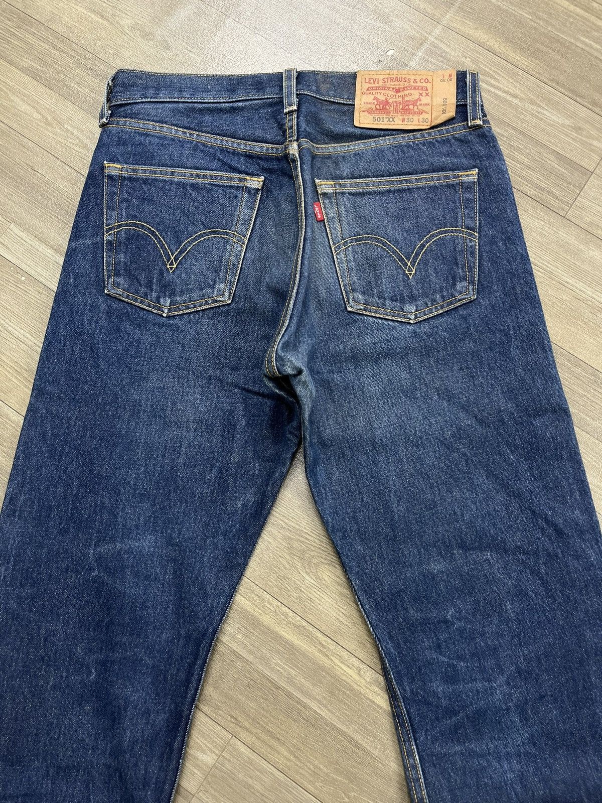 Levi's Vintage Clothing 🇲🇽2000s Vintage Levis 501XX 30x30 Straight Leg Blue Jeans Size US 30 / EU 46 - 18 Thumbnail