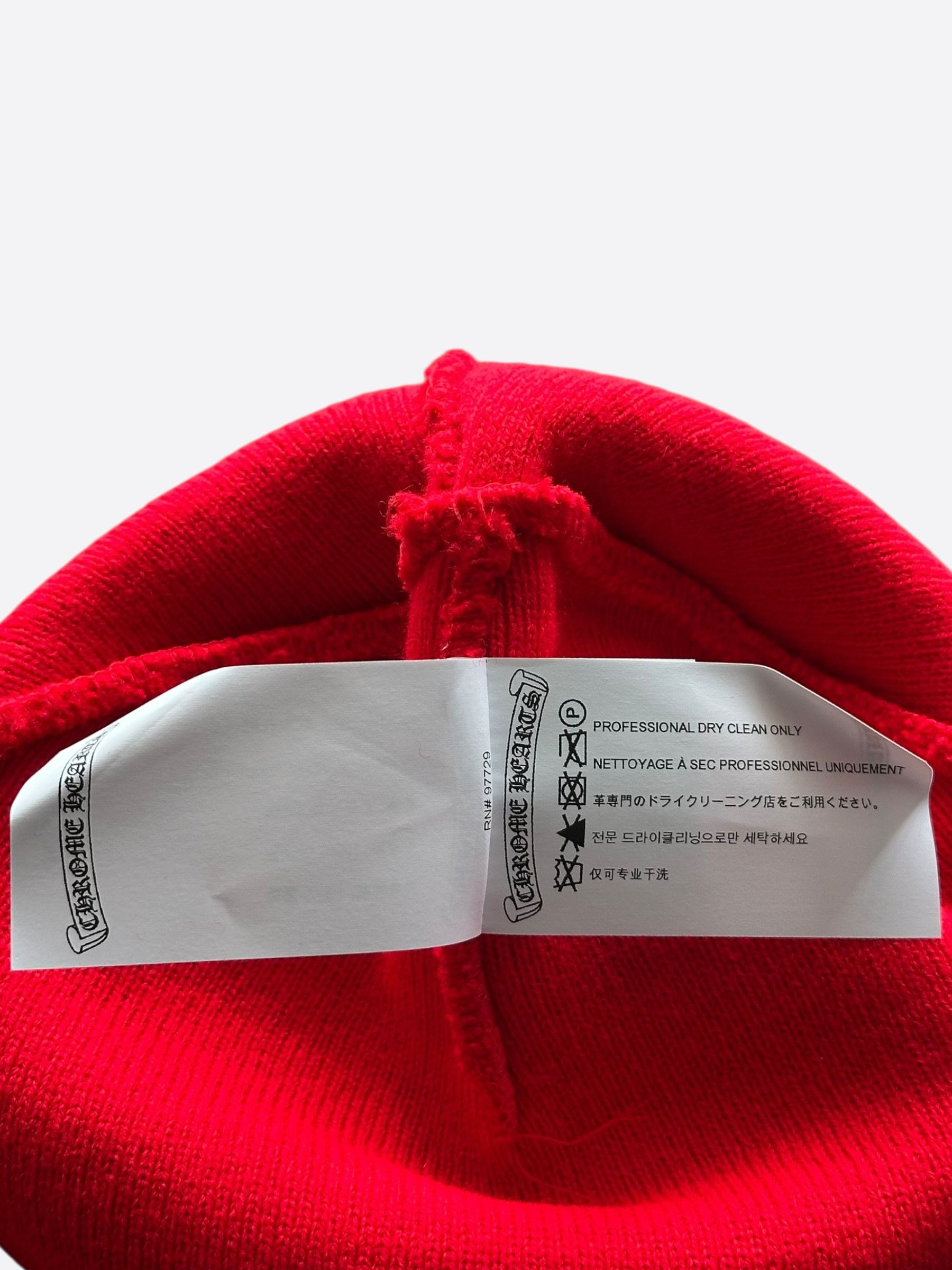 Chrome Hearts Chrome Hearts Red & White CH Logo Embroidered Beanie Size ONE SIZE - 4 Thumbnail