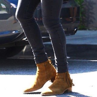 Saint Laurent Paris SAINT LAURENT PARIS SS16 WYATT FRINGE BOOTS Size US 11 / EU 44 - 8 Thumbnail