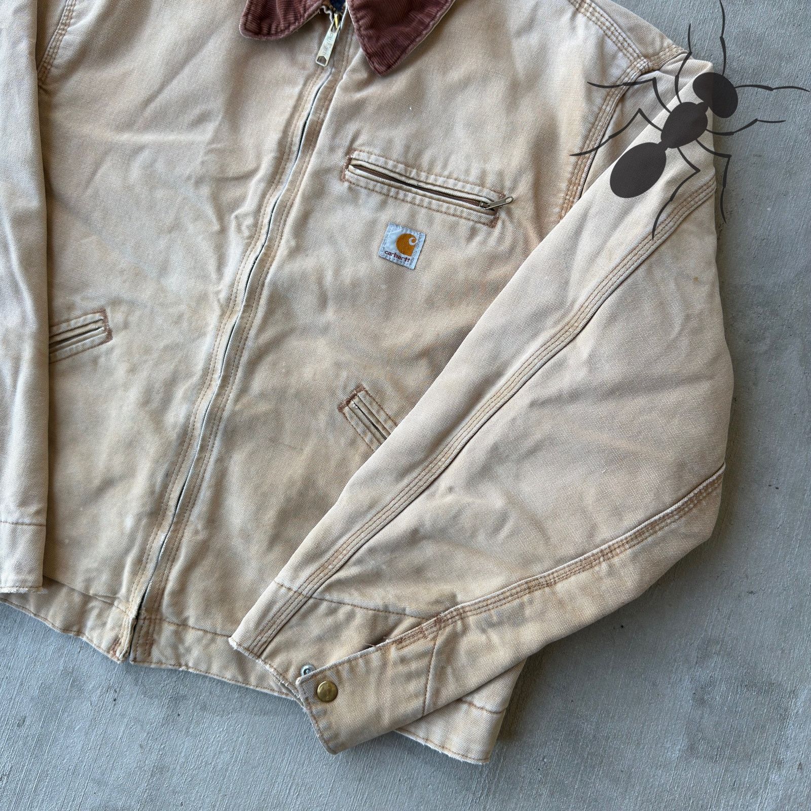 Carhartt × Vintage Vintage Y2K Carhartt RNJ001 Brown detroit BRN work jacket Size US XL / EU 56 / 4 - 4 Thumbnail