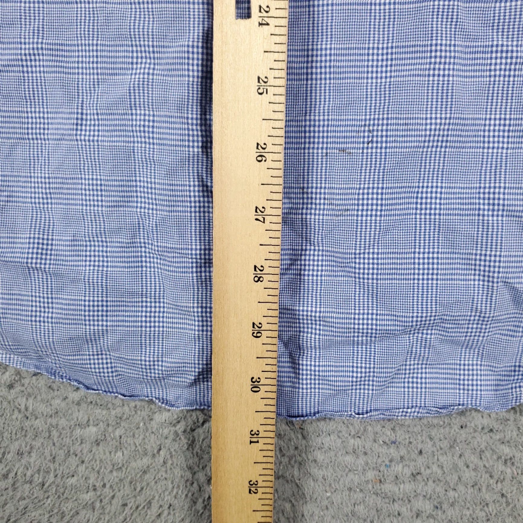 Ralph Lauren Ralph Lauren Dress Shirt Blue Plaid Button-Up Long Sleeve Adult 16 Mens Size 42R - 4 Thumbnail