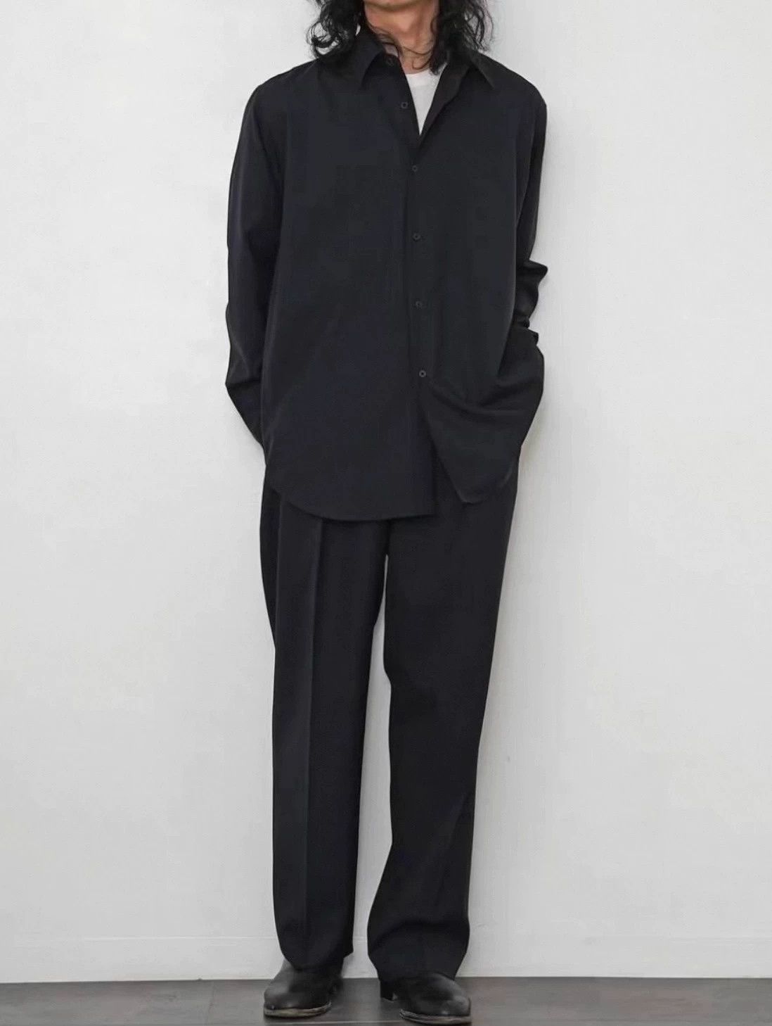 Auralee AURALEE Super Fine Tropical Wool Shirt 25ss Navy Size US M / EU 48-50 / 2 - 2 Thumbnail