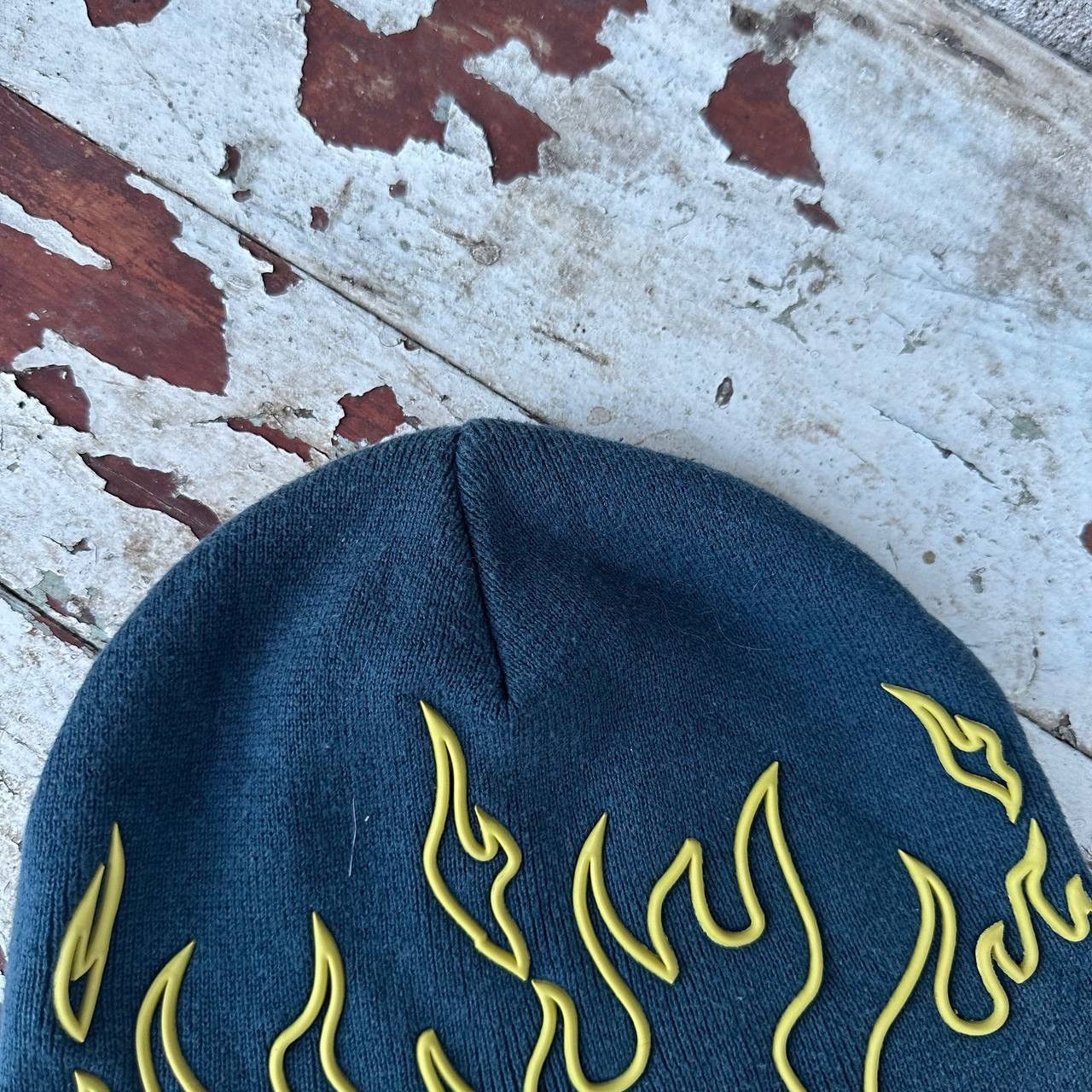 Tribal Streetwear Vintage Man’s Flame 🔥 Hat Cap Beanie Y2K 00s Trend Hype Size ONE SIZE - 4 Thumbnail