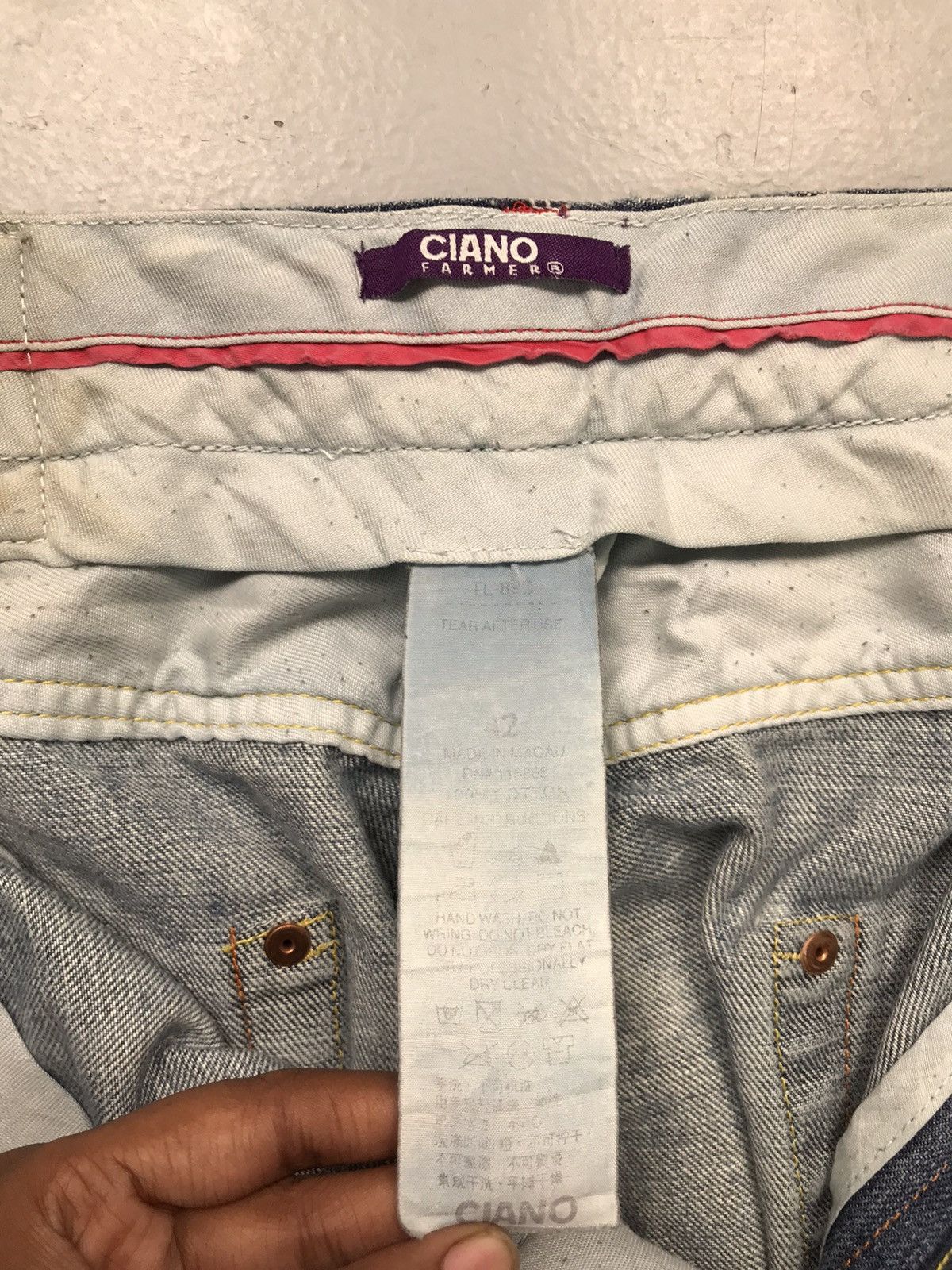 Ciano Farmer Vintage Ciano embroidered cropped denim Size US 44 / EU 60 - 6 Thumbnail