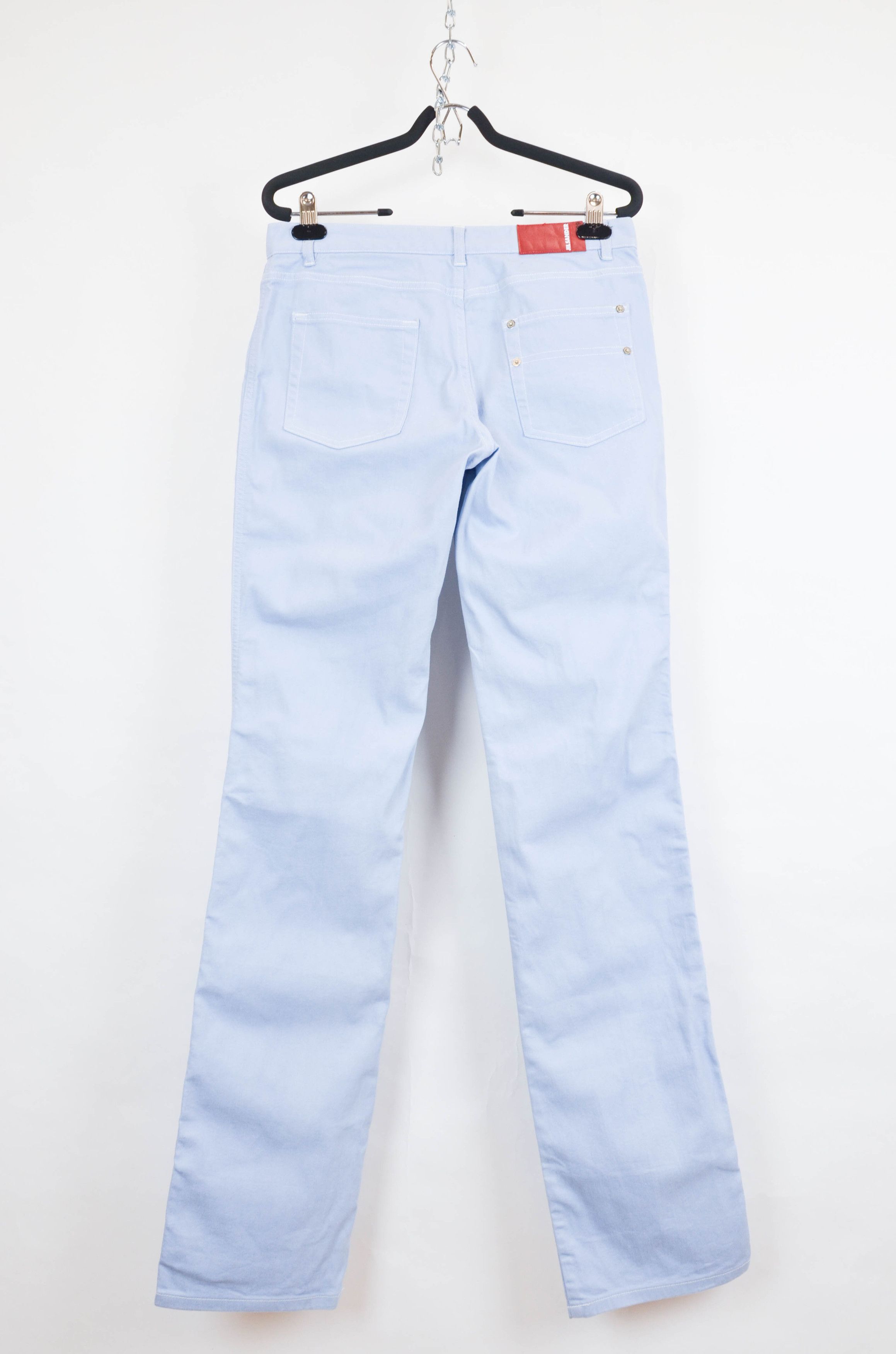 Jil Sander JIL SANDER Light Blue Straight Leg Pants – Size 29 Size US 29 - 2 Thumbnail