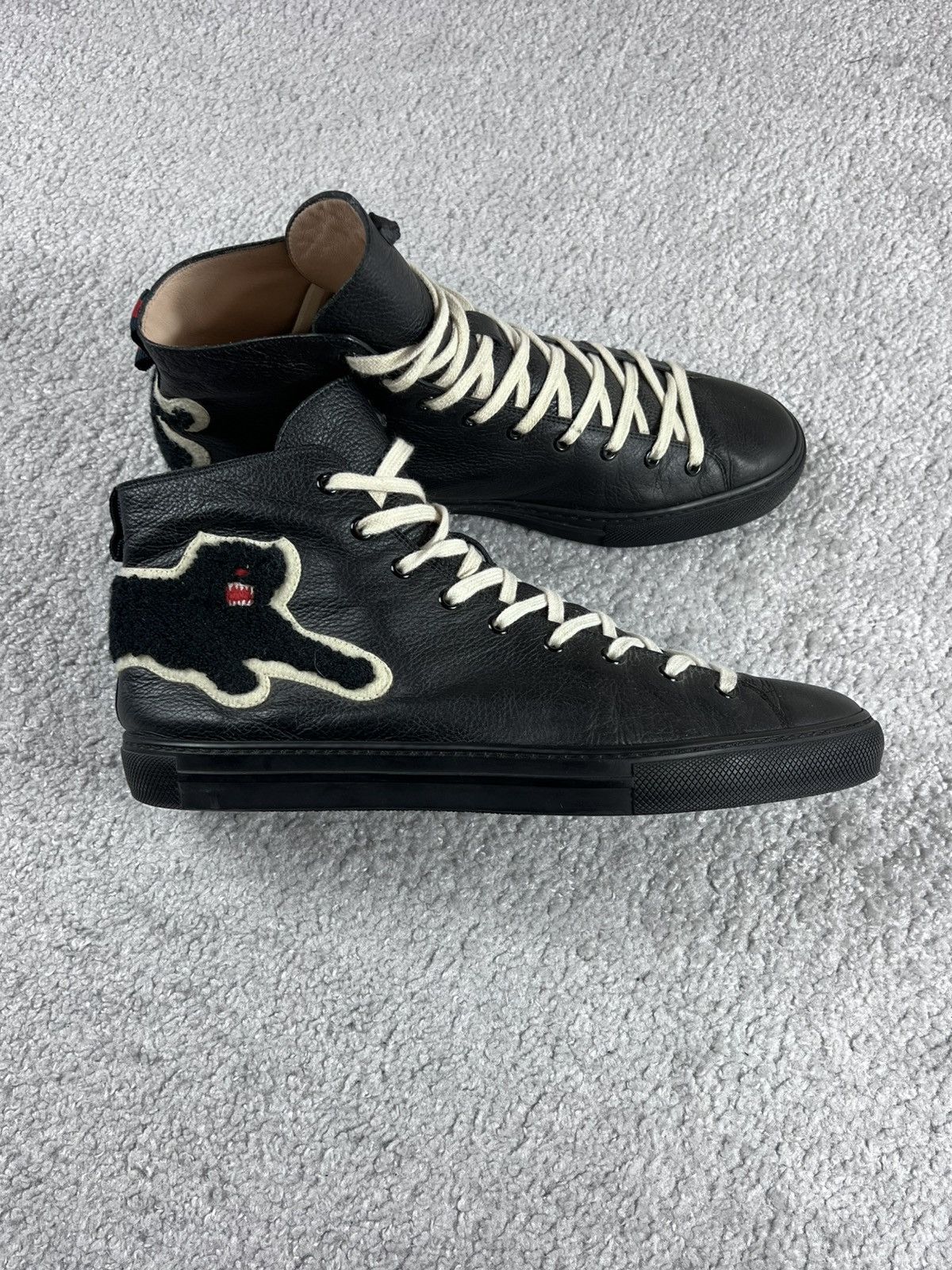 Gucci sz 7G - Gucci Basket Demetra black green red High 