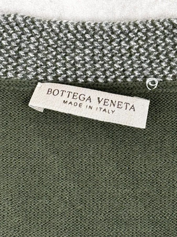 Bottega Veneta FW2017 Bottega Veneta Green & Grey Wool Cardigan Size US M / EU 48-50 / 2 - 11 Thumbnail