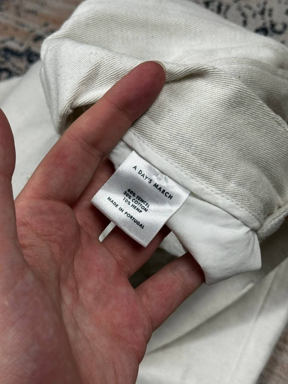 A Day's March A day’s march White Hamp Luxury Baggy Chino Pants Size US 32 / EU 48 - 11 Thumbnail