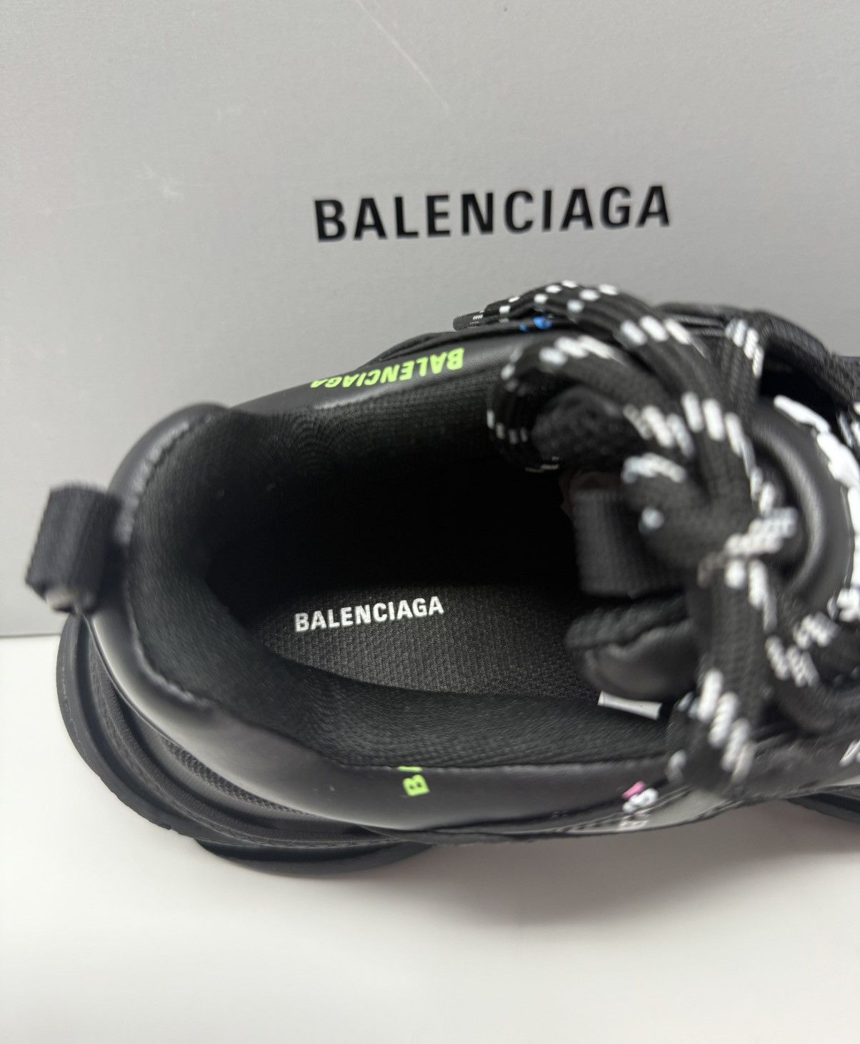 Balenciaga Balenciaga Triple S All Over Logo Sneaker Black/Multi Size US 8 / EU 41 - 8 Thumbnail