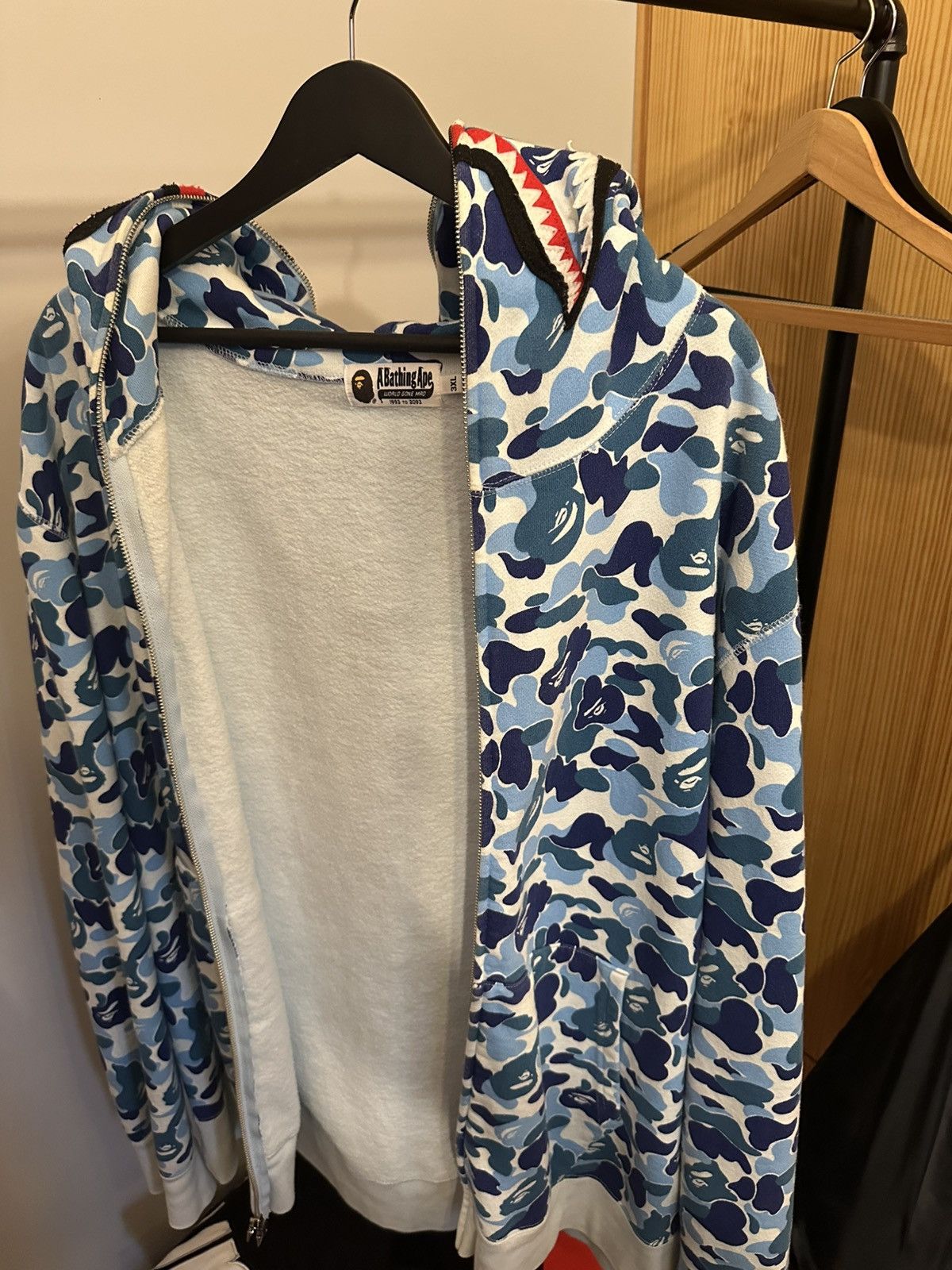 Bape Bape Shark ABC Baby Blue XXXL Size US XXL / EU 58 / 5 - 1 Thumbnail