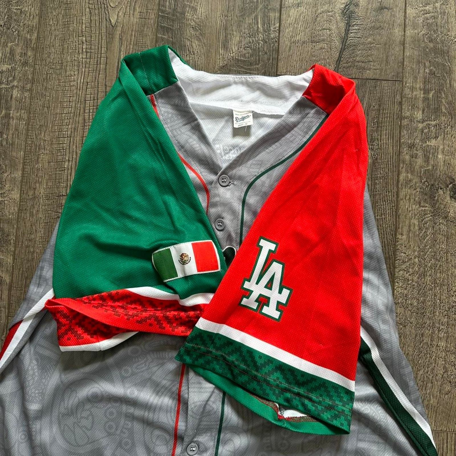 MLB Los Angeles Dodgers 2022 Heritage Baseball SGA Mexico Jersey Size US XL / EU 56 / 4 - 6 Thumbnail