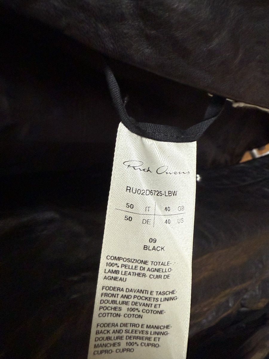 Rick Owens Rick Owens Girdered Larry Leather Jacket 50 Size US M / EU 48-50 / 2 - 8 Thumbnail