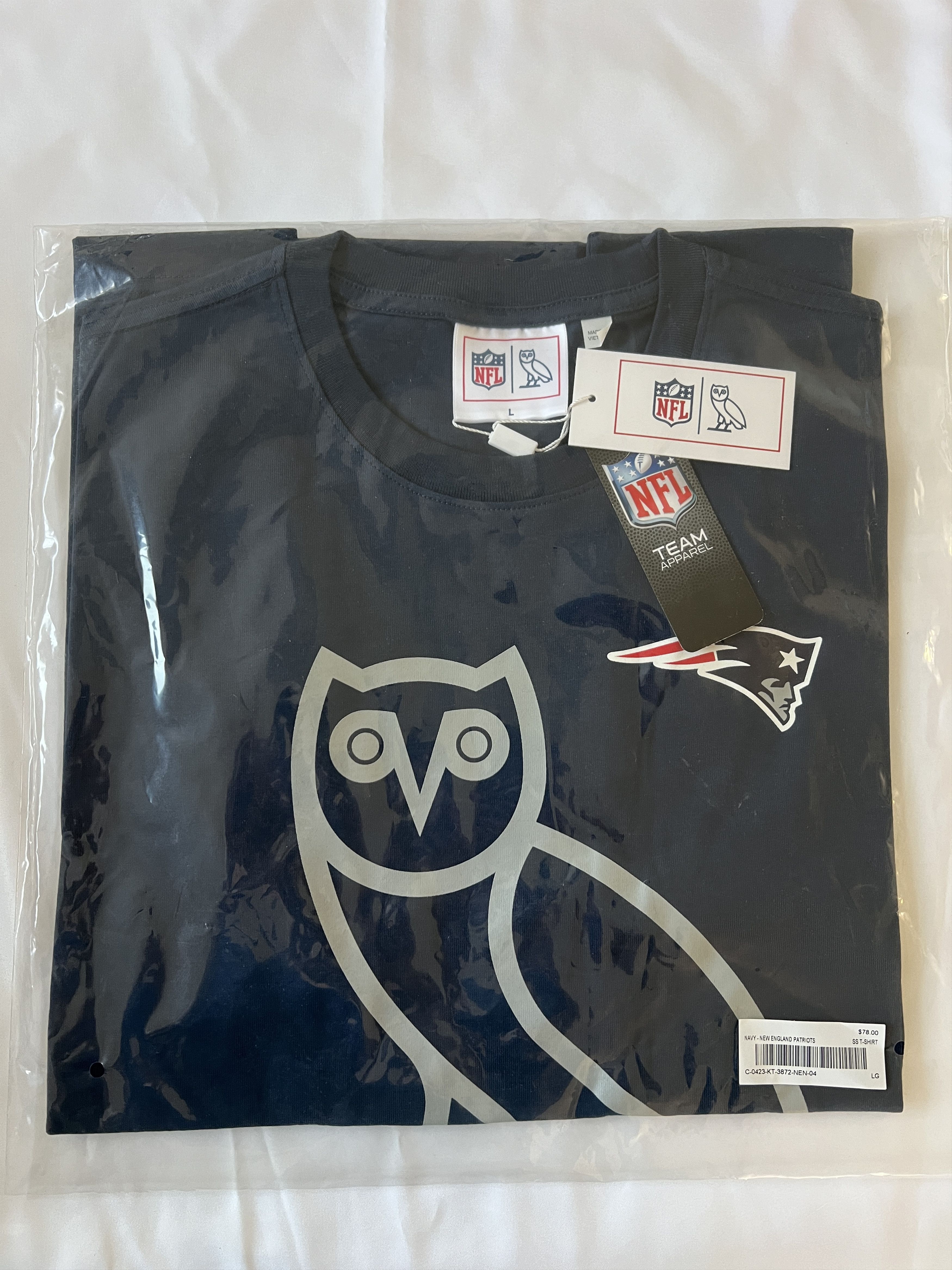 Drake OVO x NFL NEW ENGLAND PATRIOTS OG T-SHIRT Size US L / EU 52-54 / 3 - 1 Thumbnail