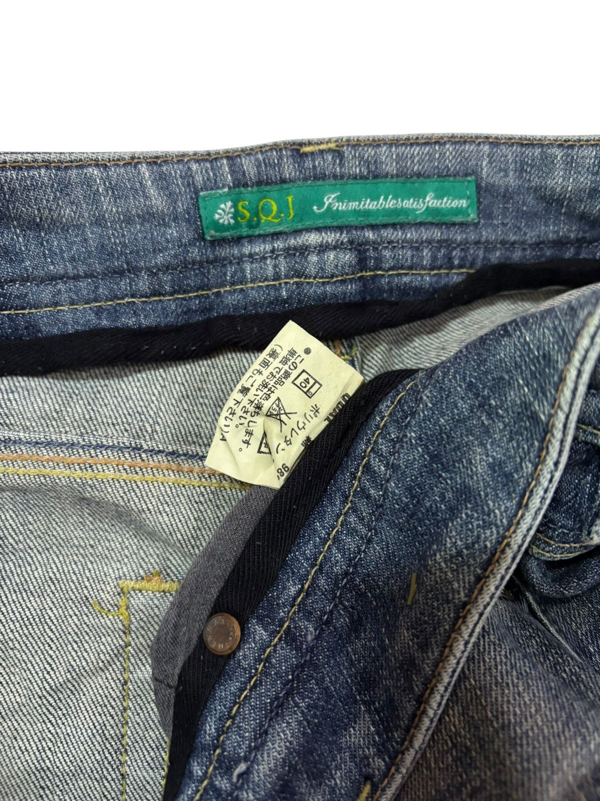 Japanese Brand Vtg Y2k SQJ by Bobson Japan Flared Jeans Size US 32 / EU 48 - 7 Thumbnail