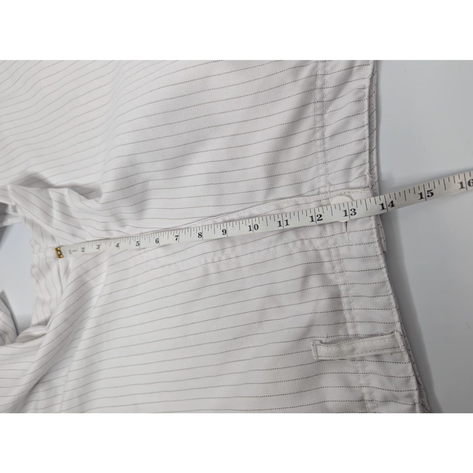 Quiksilver VINTAGE Quiksilver Shorts Men 40 White Embroidered Pinstripe Outdoor Chino Logo 40 in Waist Mens Size US 40 / EU 56 - 5 Thumbnail