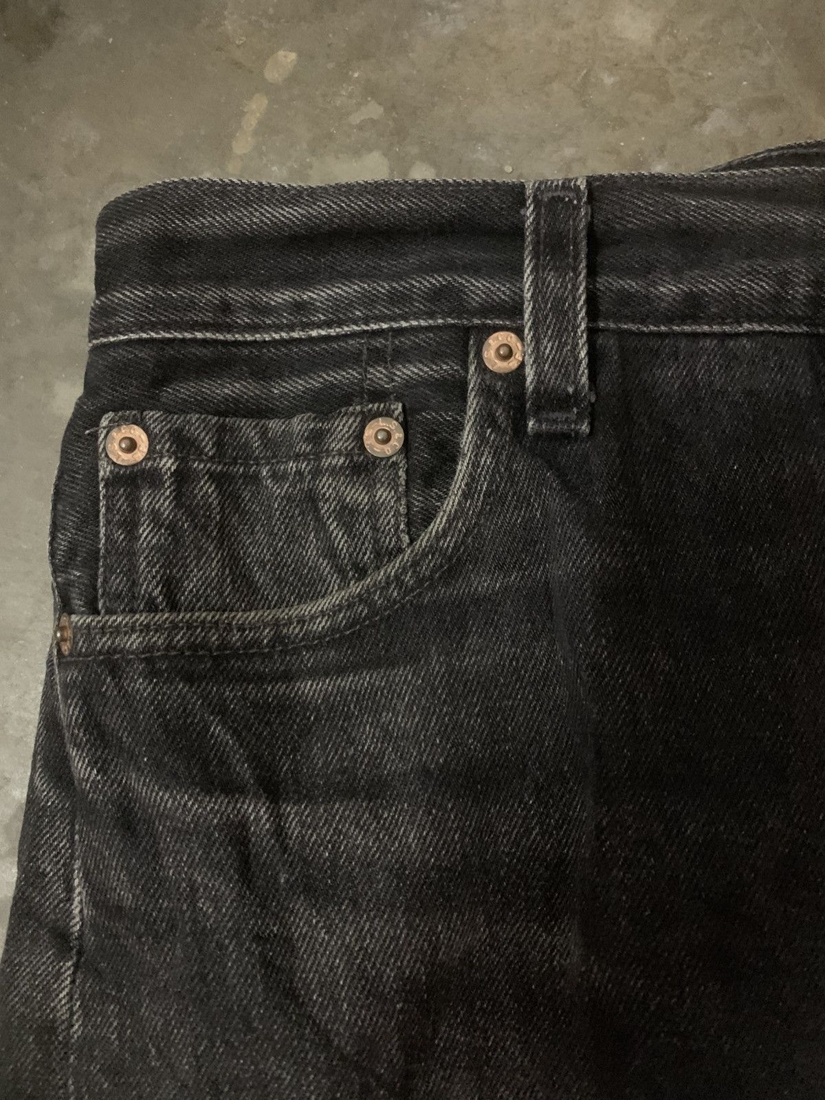 Levi's × Levi's Vintage Clothing Vintage 90’s Levi’s Single R Super Black Denim Jeans Size US 30 / EU 46 - 5 Thumbnail