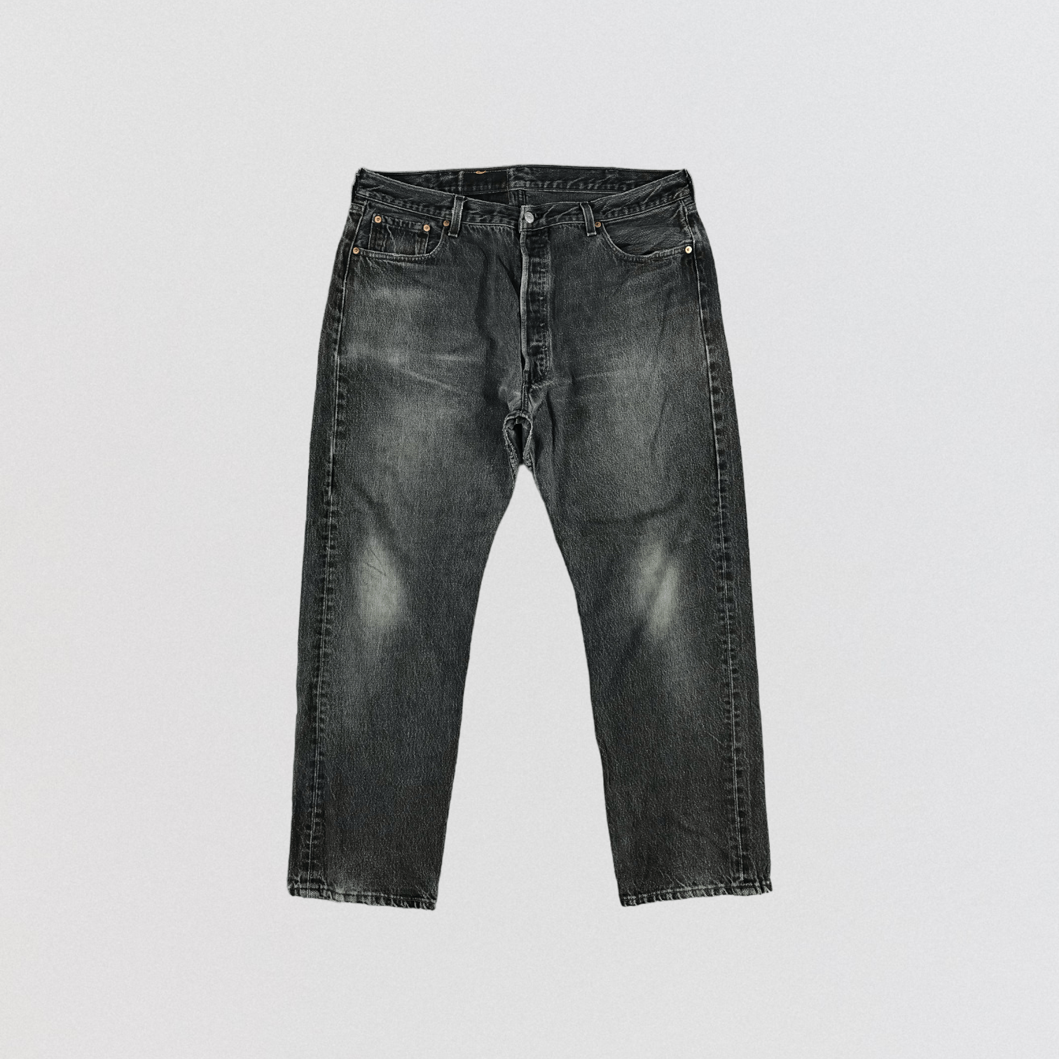 Levi's Vintage 90s Faded Black Levis 501 Jeans-JM3037 Size US 39 - 1 Thumbnail