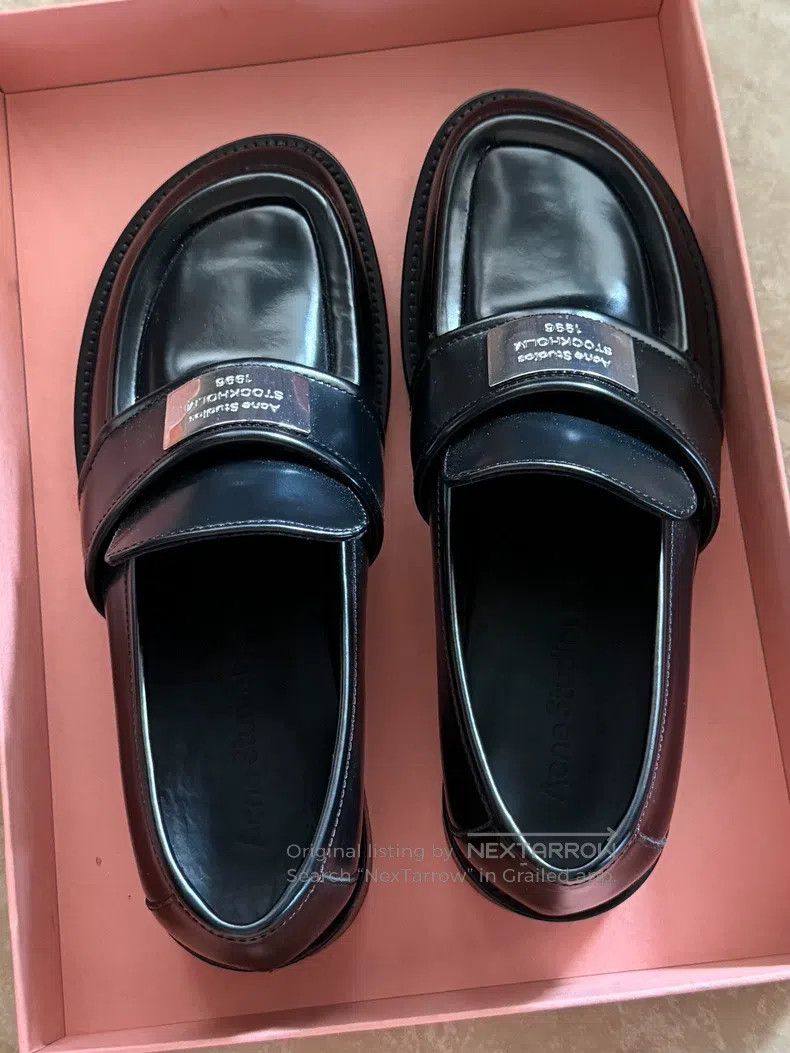 Acne Studios Acne Studios Round-Toe Slip-On Loafers with Silver Metal L Size US 7.5 / IT 37.5 - 6 Thumbnail