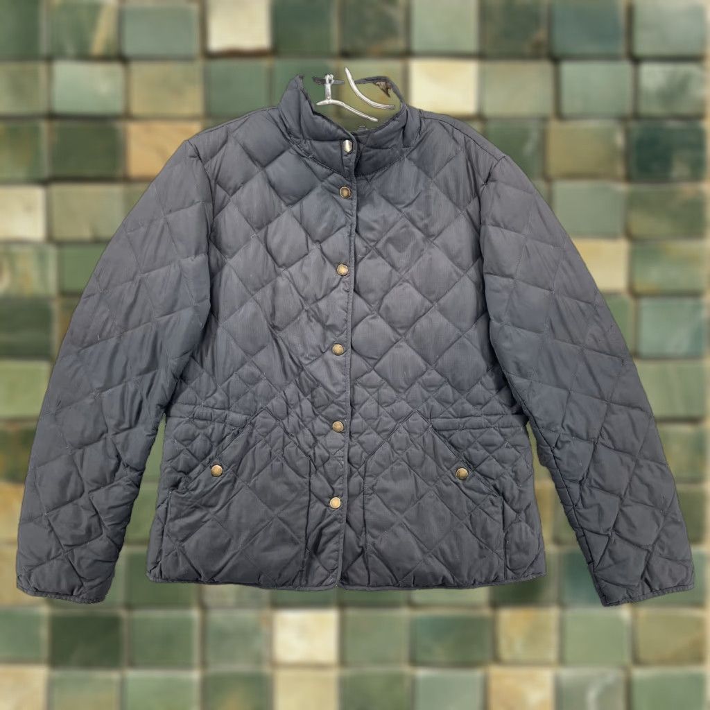 Eddie Bauer Eddie Bauer Quilted Down Puff Jacket Womens L EB550 Classic Puffer Jacket Black 90s Preppy Outdoor Academia Fall Womens Size L / US 10 / IT 46 - 1 Thumbnail