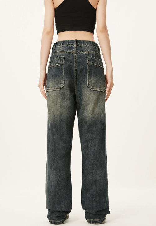 Japanese Brand × Jean Men's vintage distressed washed casual American street jeans Size US 32 / EU 48 - 5 Thumbnail