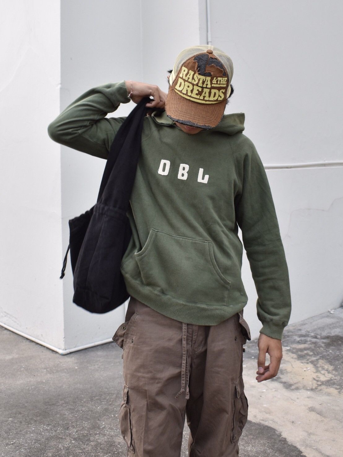 Beauty Beast × Japanese Brand Faded Green Double Name Distressed Hoodie Size US M / EU 48-50 / 2 - 14 Thumbnail