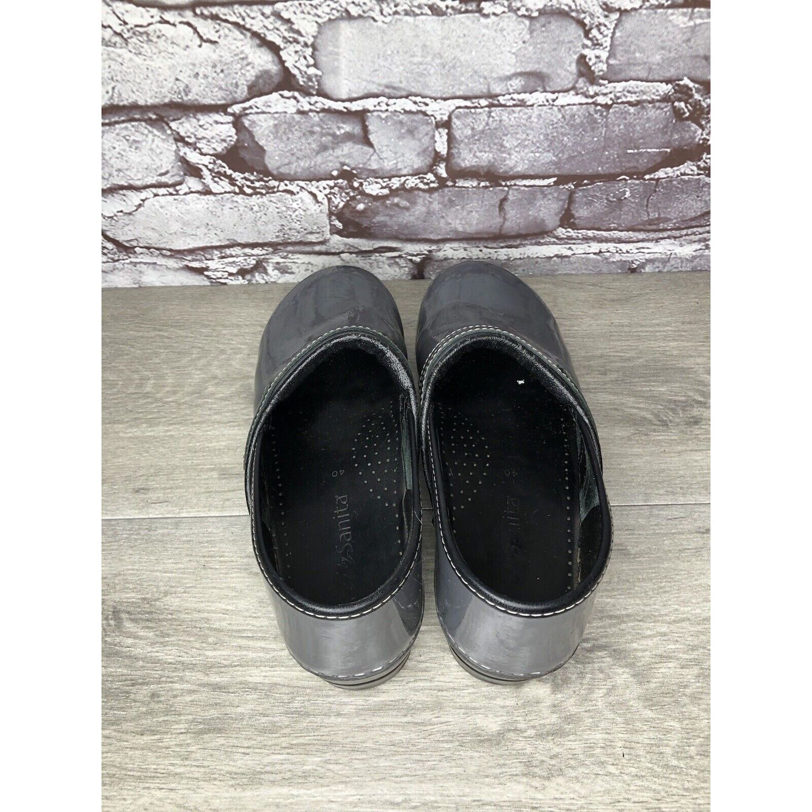 Other KOI by SANITA STEEL GRAY PATENT LEATHER CLOGS SHOES Women Sz Size US 9.5 / IT 39.5 - 5 Thumbnail