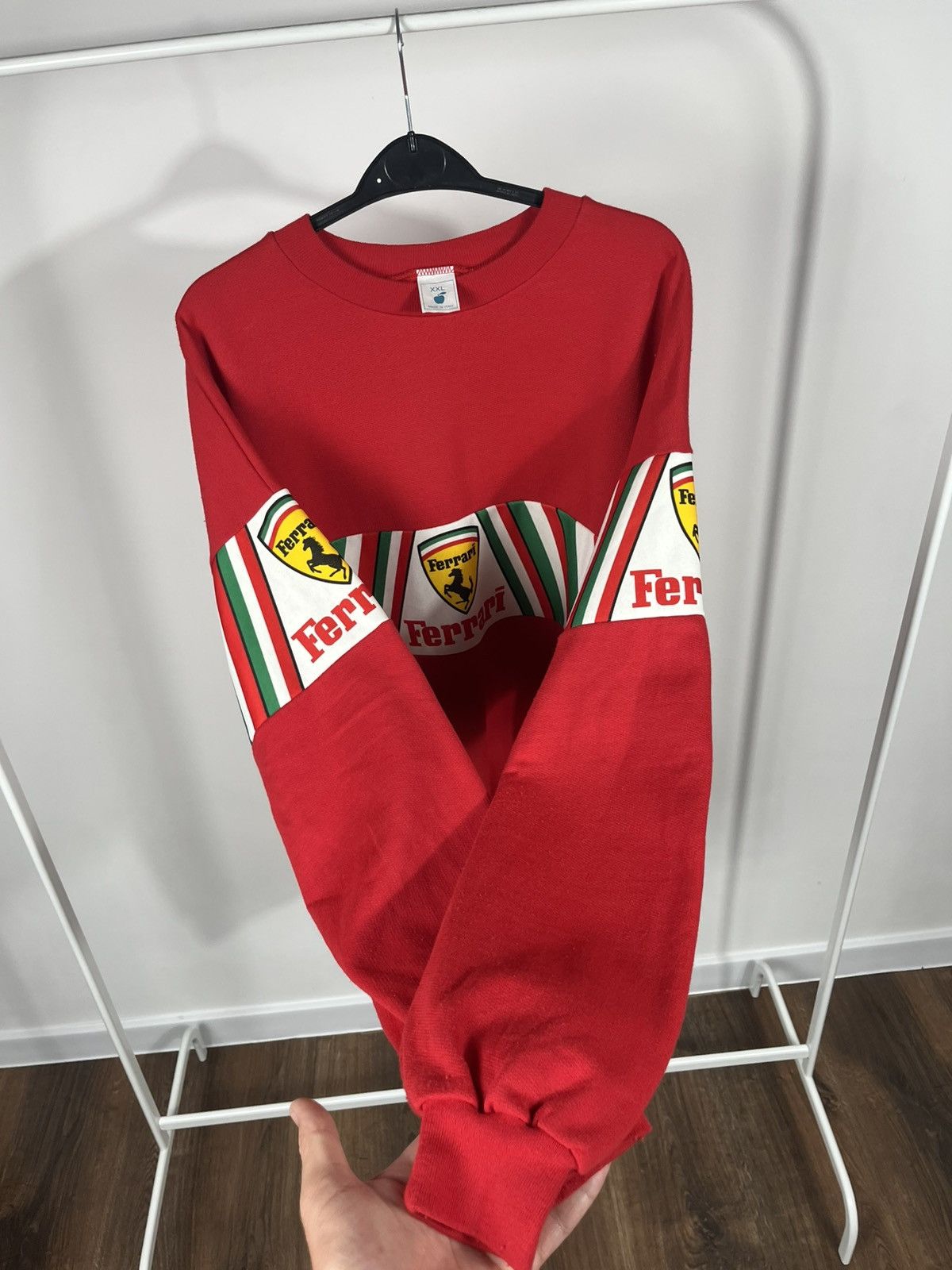 Ferrari Vintage Ferrari red crewneck sweatshirt XL Italy racing logo Size US XL / EU 56 / 4 - 8 Thumbnail