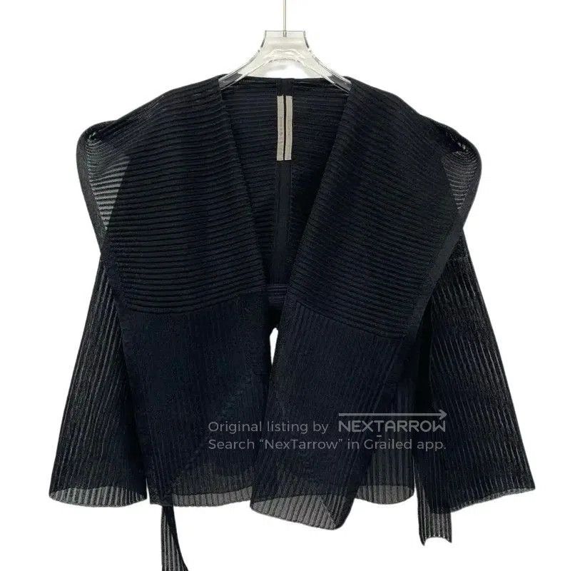 Rick Owens Rick Owens Black Silk Open Cardigan . Size XXS / US 00 / IT 34 - 1 Thumbnail